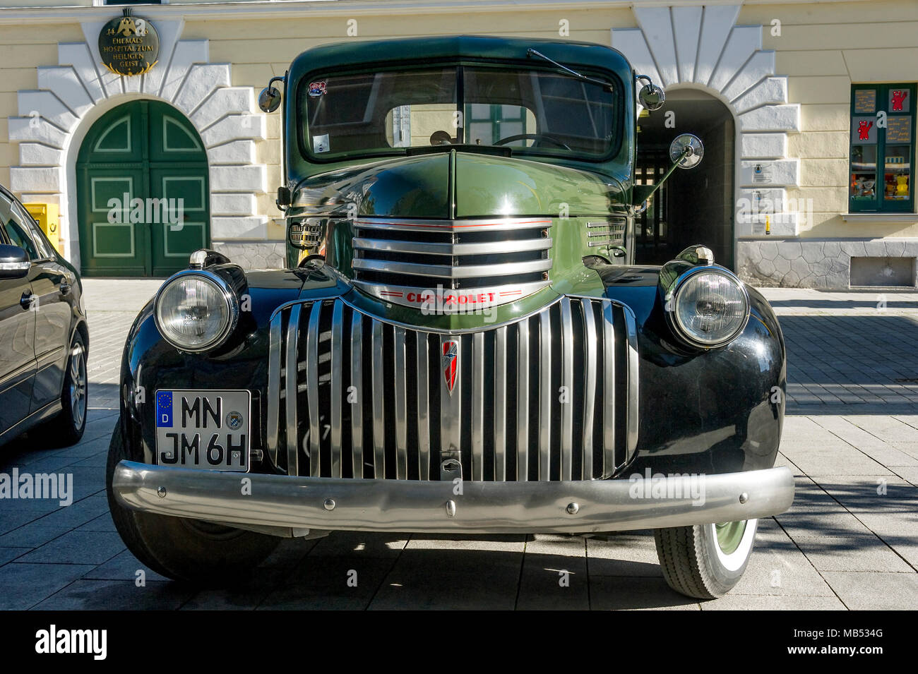 Oldtimer CHEVROLET 3100 Pickup Truck, construction year 1946, Bavaria, Germany Stock Photo