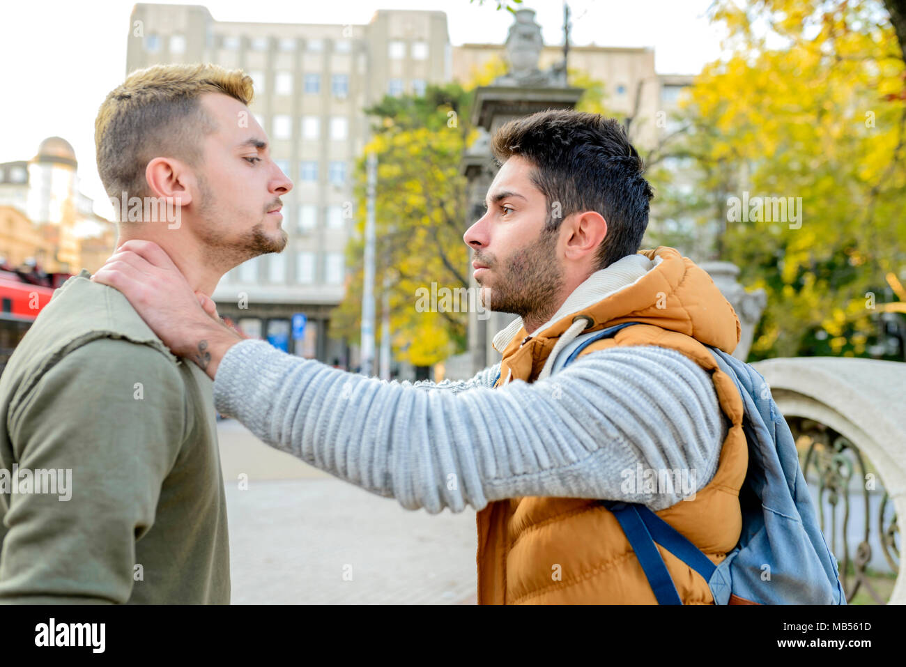 Male friends arguing hi-res stock photography and images - Alamy