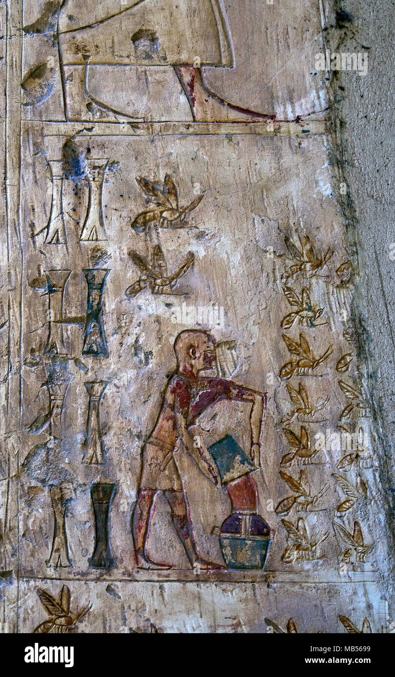 Luxor, Egypt, Tomb of Pabasa (TT279) at elAsasif, necropolis of Nobles