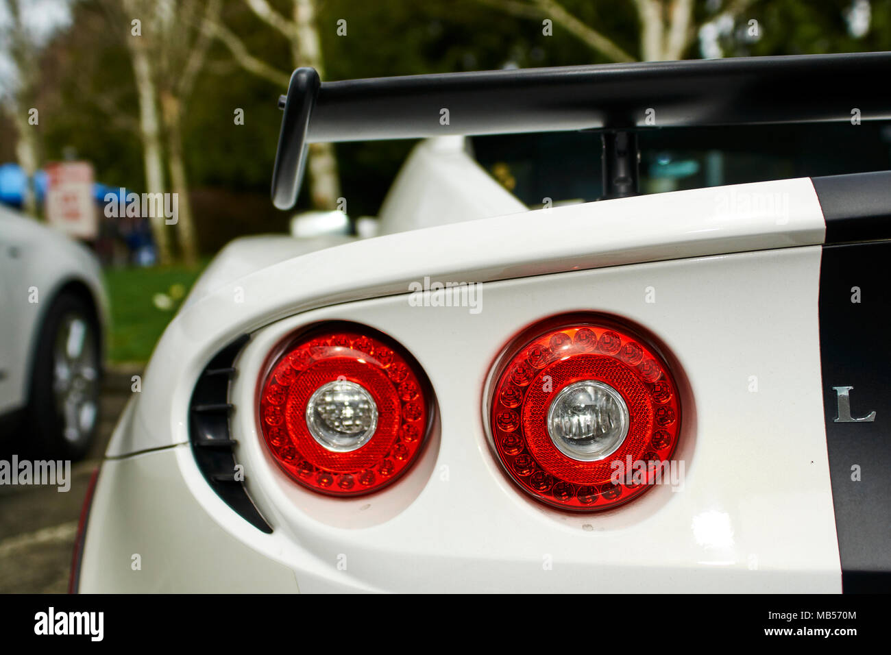 Series 2 Lotus Elise in black and white with an aftermarket hardtop