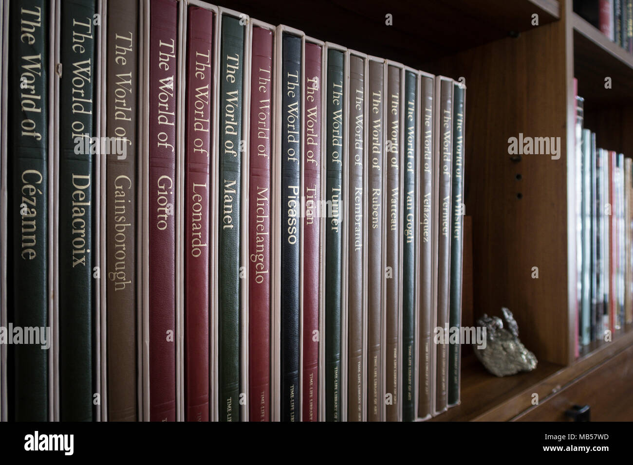 Collection of Famous Artists Books Stock Photo Alamy