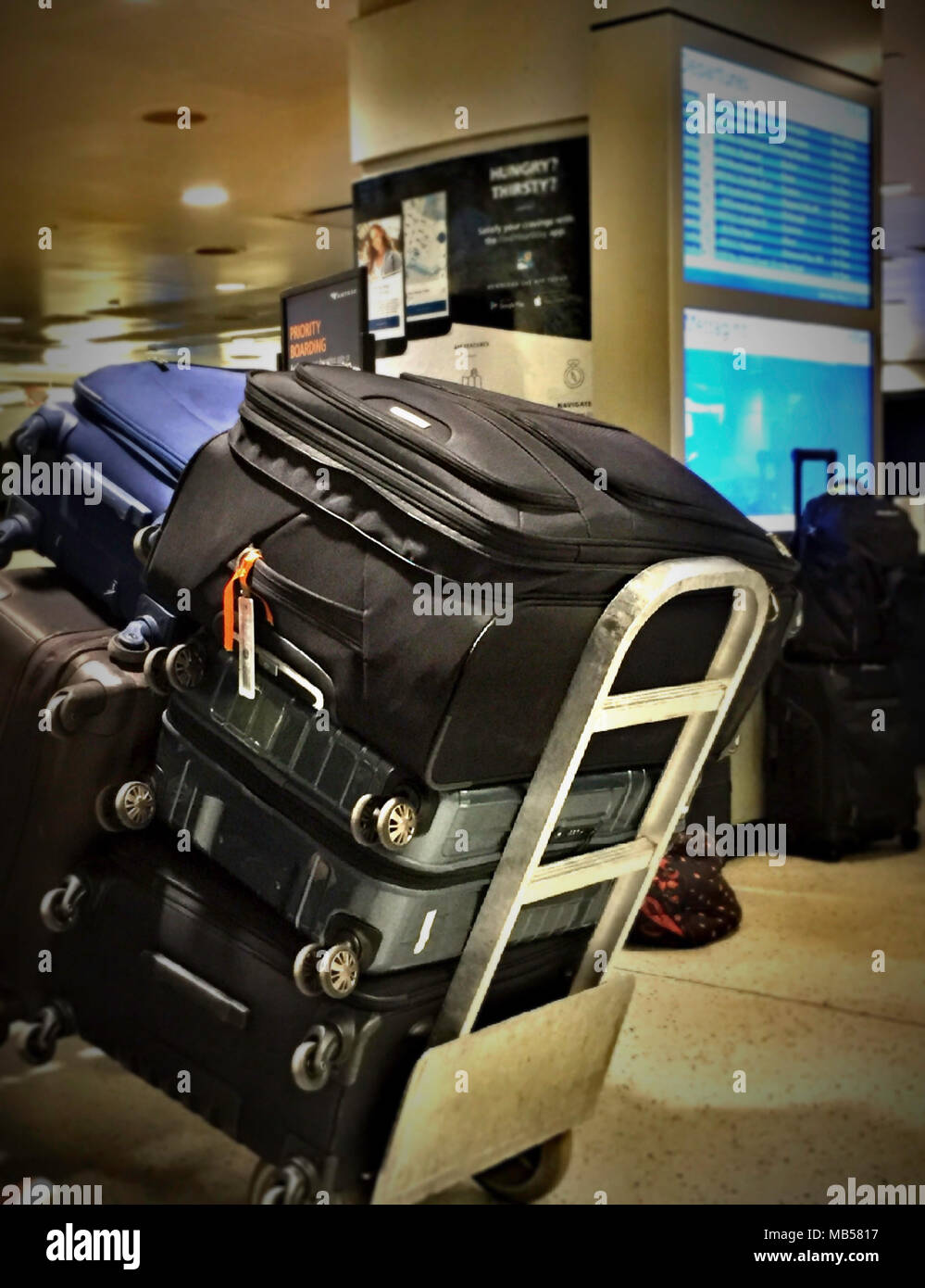 Luggage, Waiting Room, Penn Station, NYC, USA Stock Photo Alamy