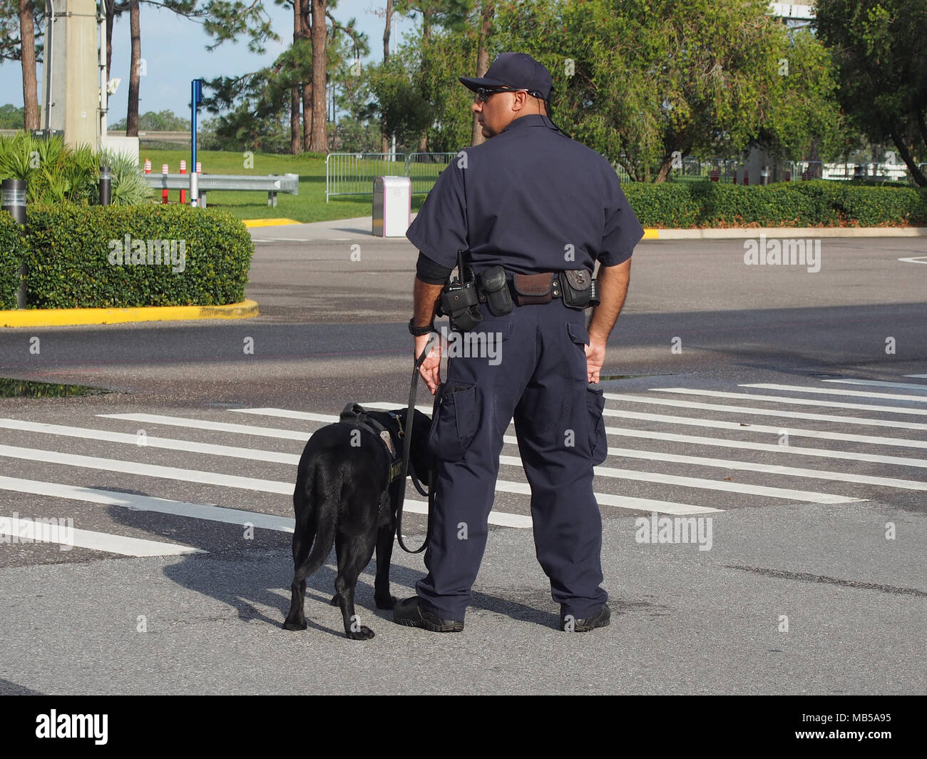Security Guard at the Epcot Entrance of Walt Disney World, Orlando