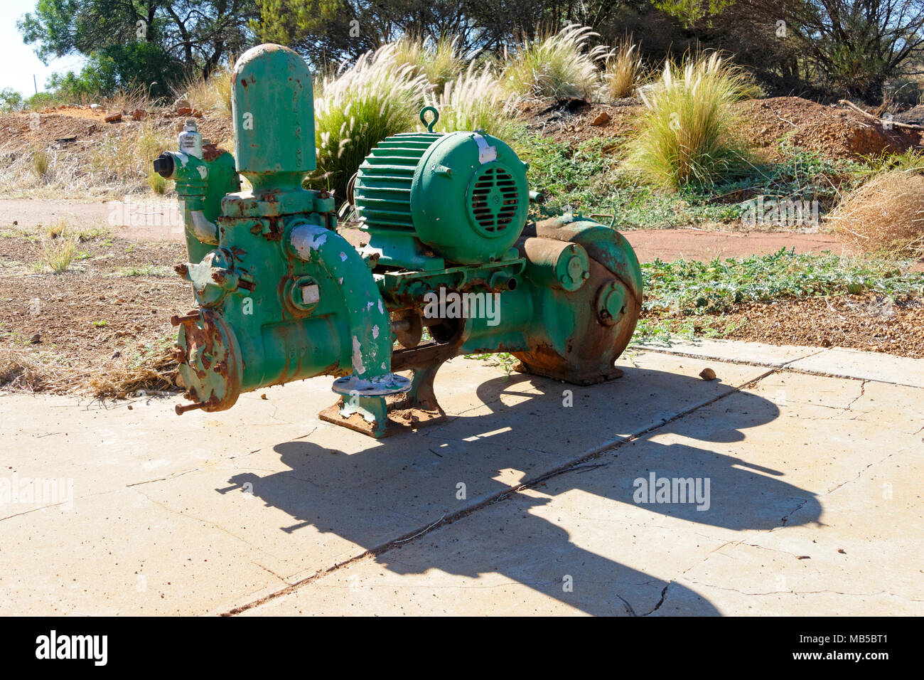 Old Ajax A6 industrial water pump, Western Australia Stock Photo Alamy