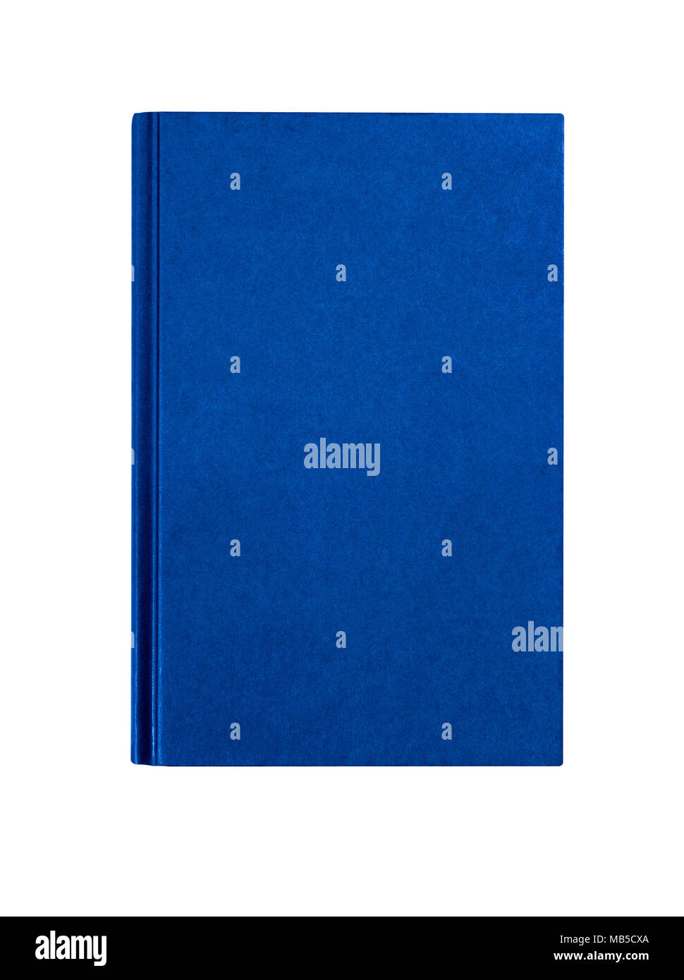 Royal blue plain hardcover book front cover upright vertical isolated on white Stock Photo Alamy