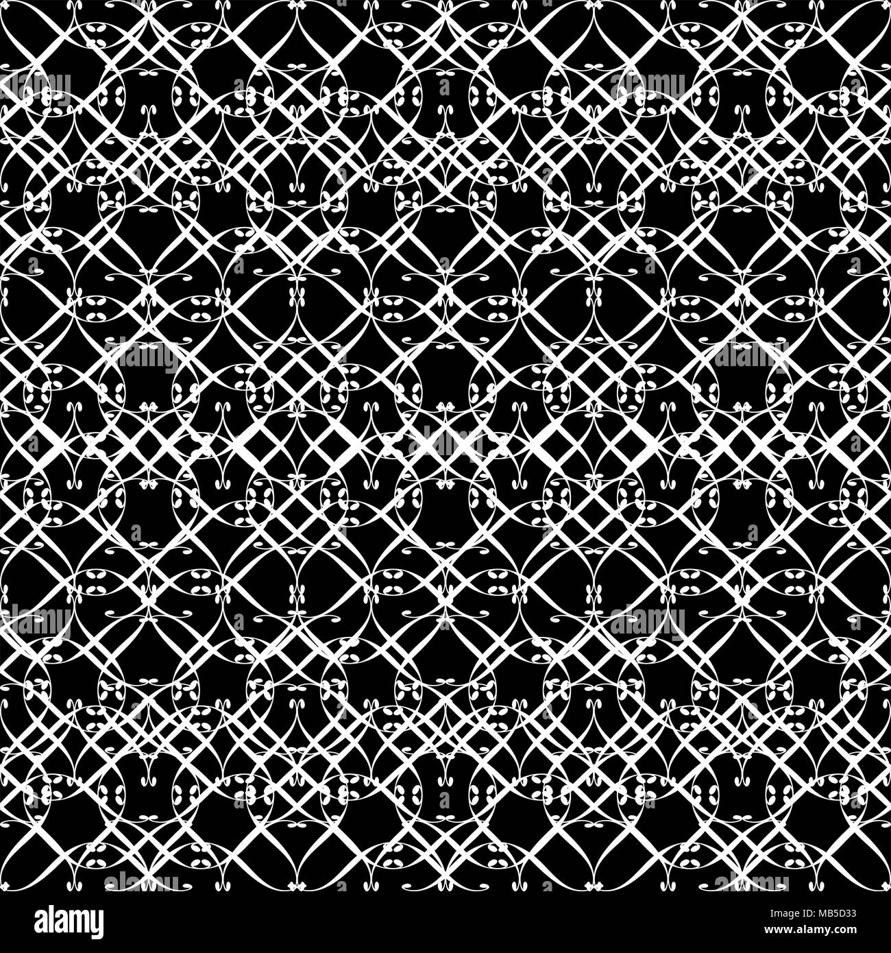 Lacy pattern in black and white Stock Vector