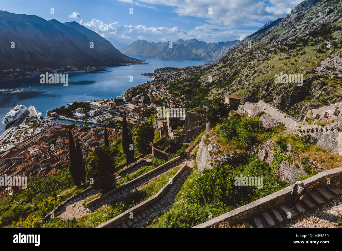 kotor-fortress-wall-views-stock-photo-alamy
