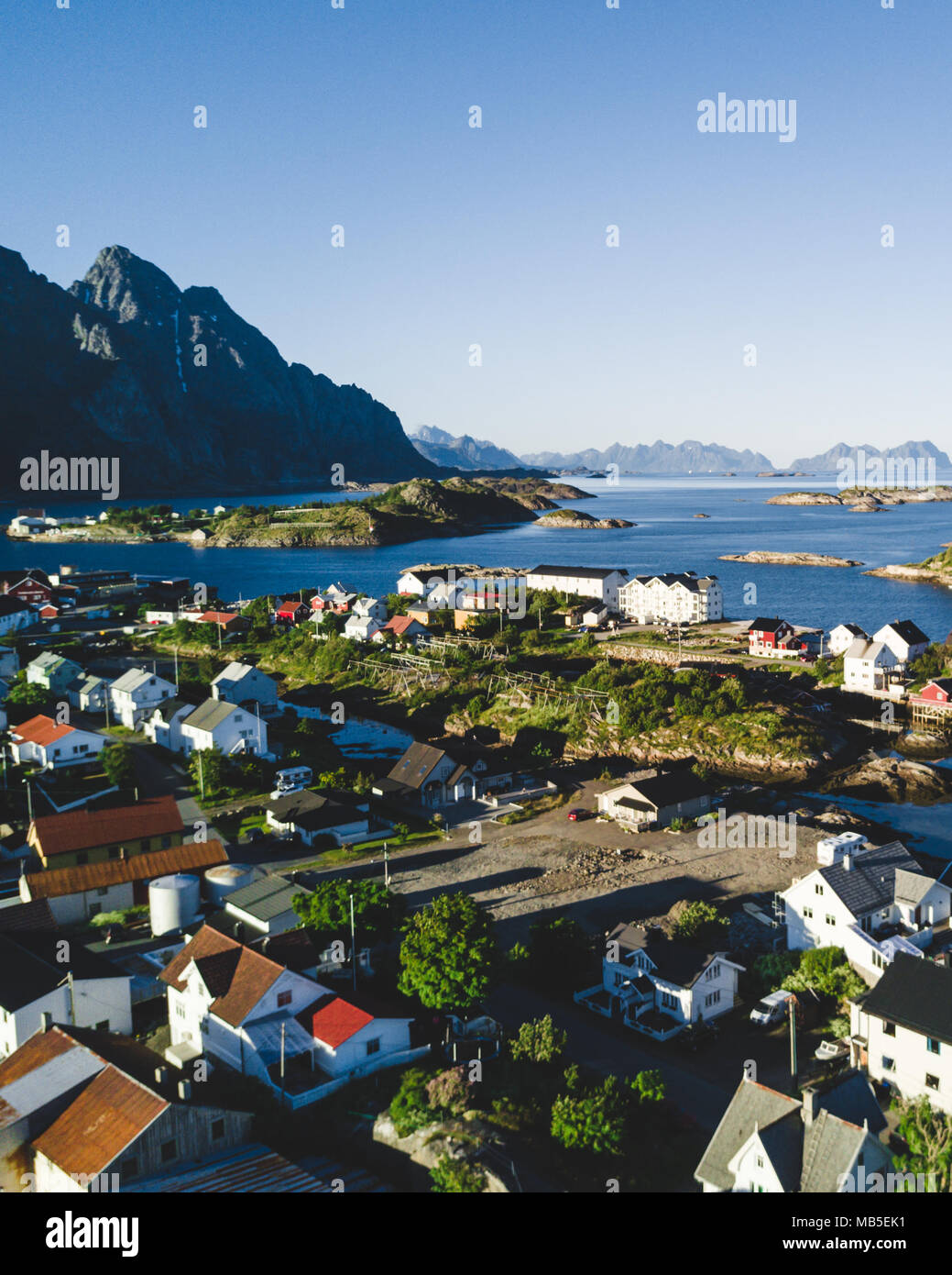 Henningsvaer is a fishing village and tourist town located on Austvagoya in  the Lofoten Islands. Norway Stock Photo - Alamy