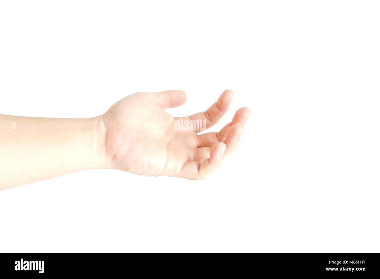 A Hand Isolated on White background Stock Photo - Alamy