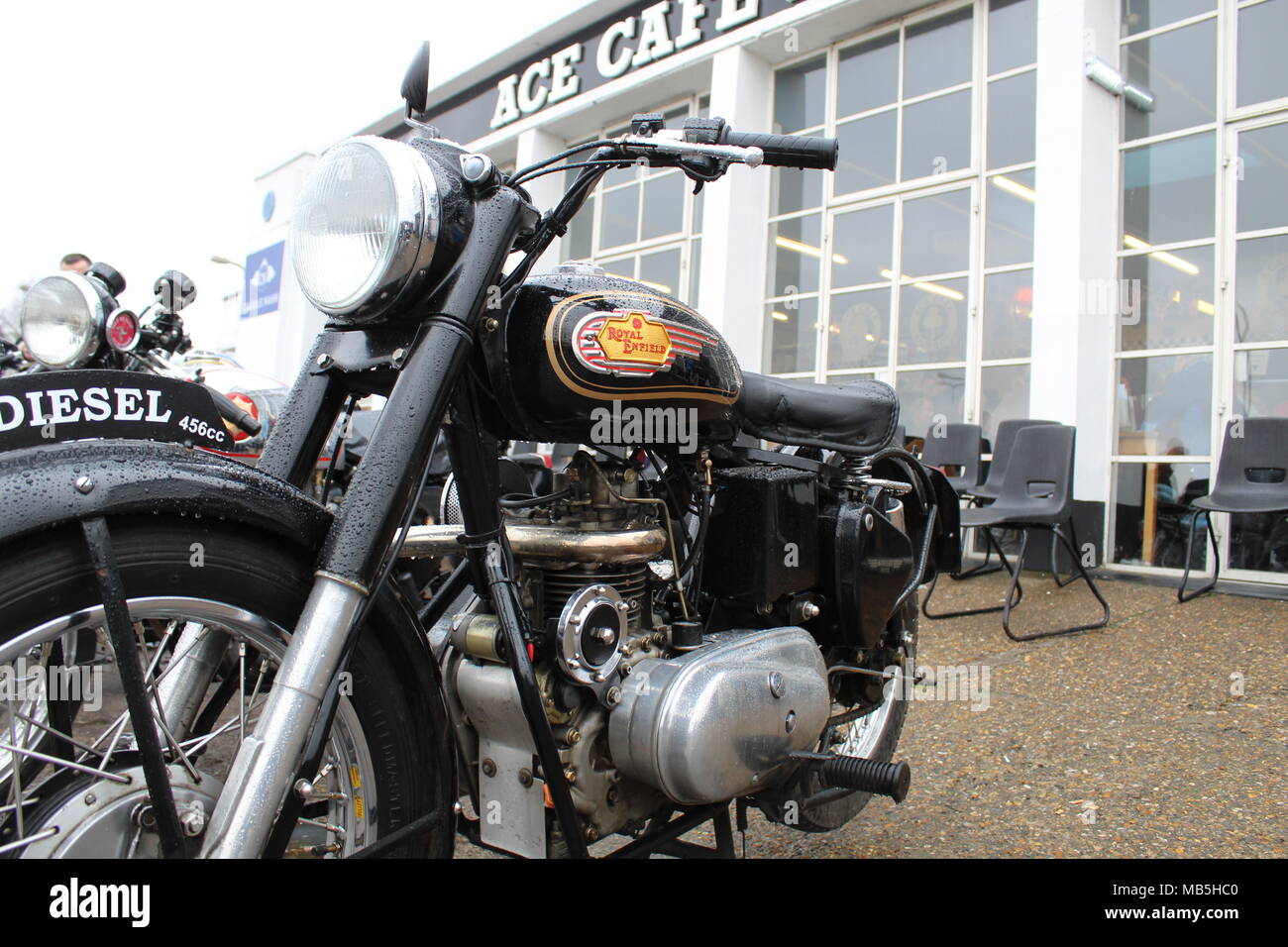 Royal Enfield Diesel Motorcycle Stock Photo - Alamy