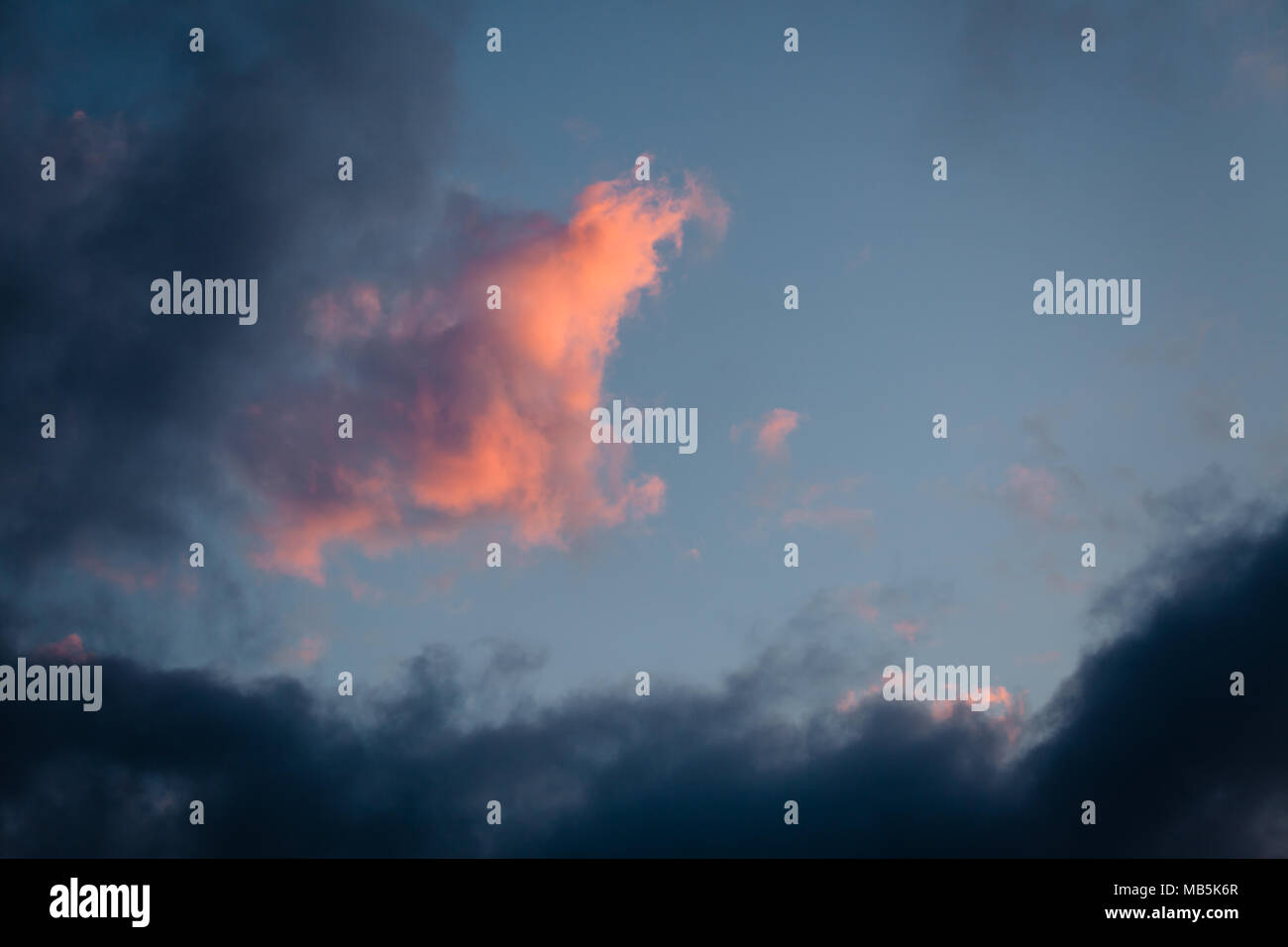 Red clouds at sunset sky Stock Photo - Alamy