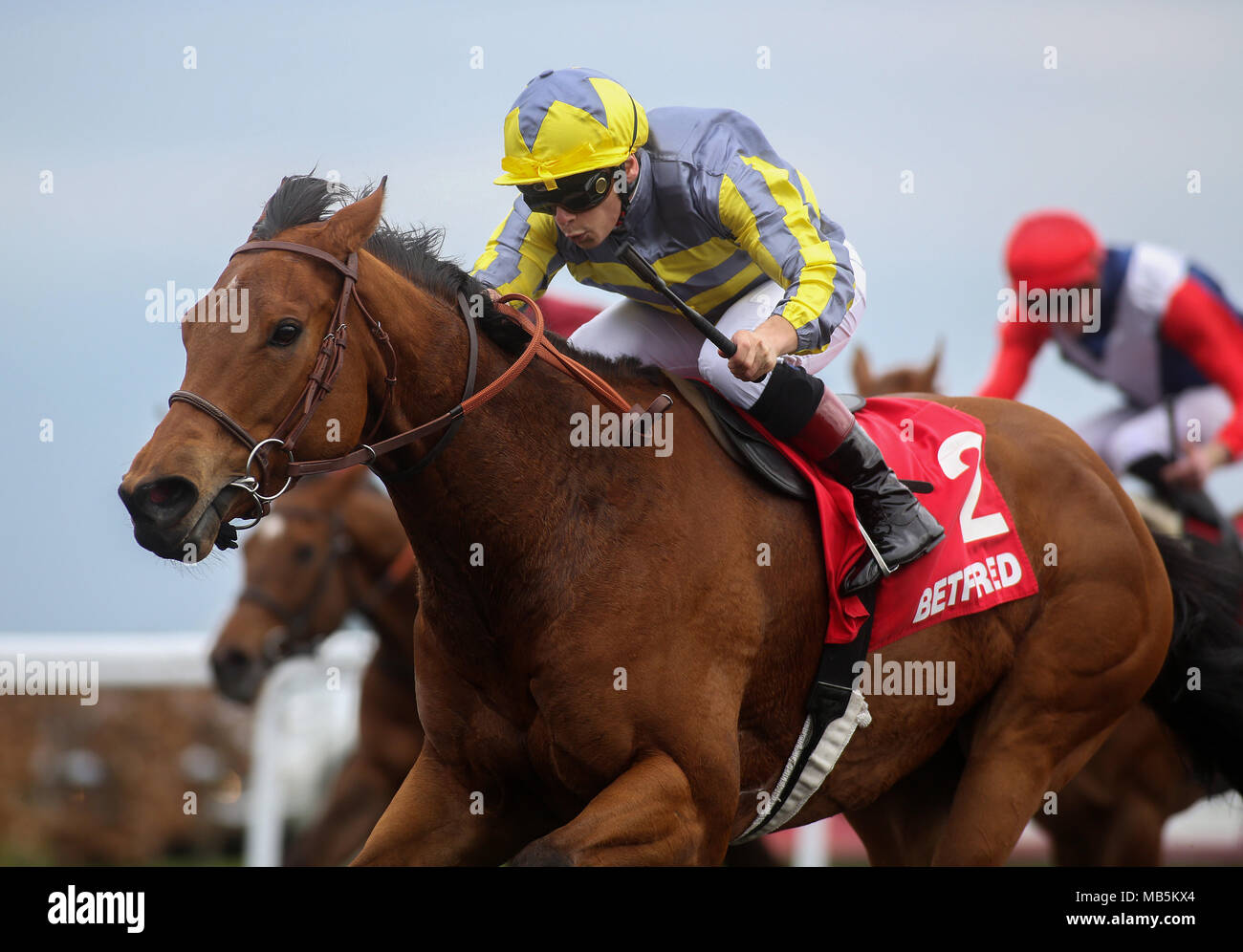 Alexis Badel and Hunaina win The Betfred â€˜Home Of Goals Galoreâ€™ Snowdrop Filliesâ€™ Stakes