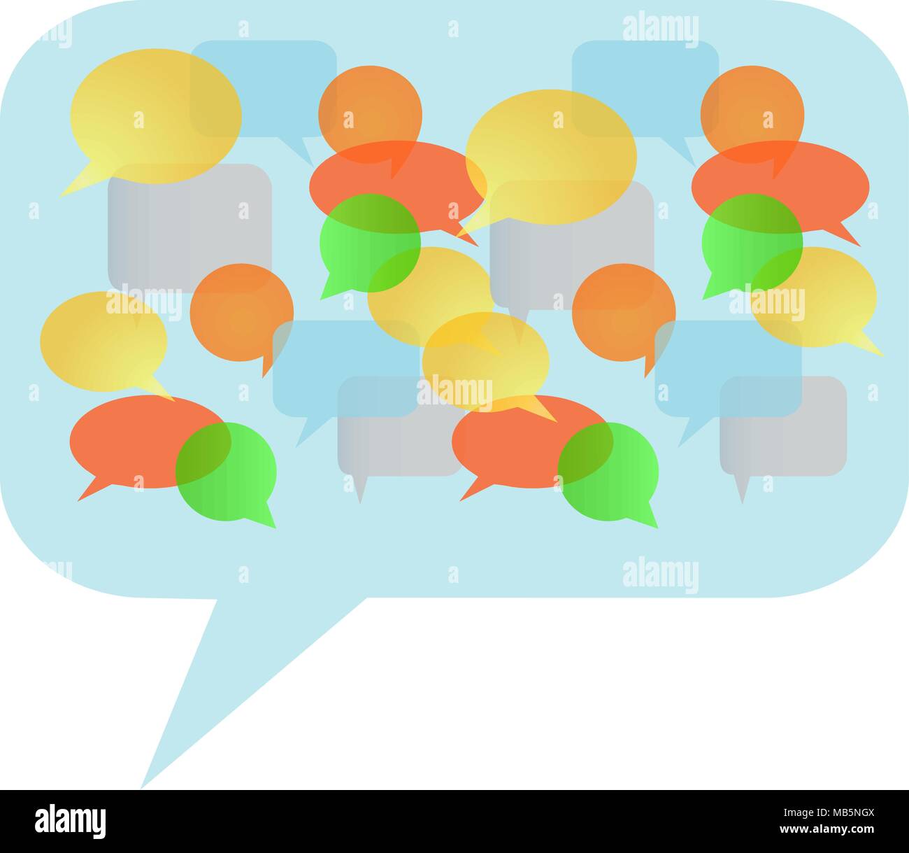 Various bubbles for speech, vector Stock Vector Image & Art - Alamy