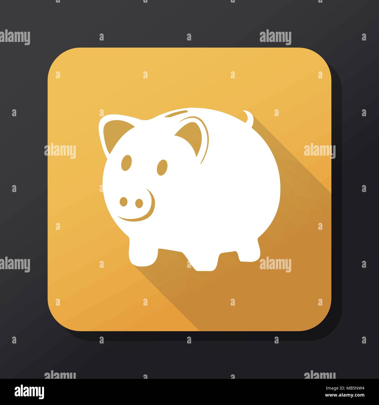 Piggy bank flat icon. Vector illustration Stock Vector Image & Art - Alamy