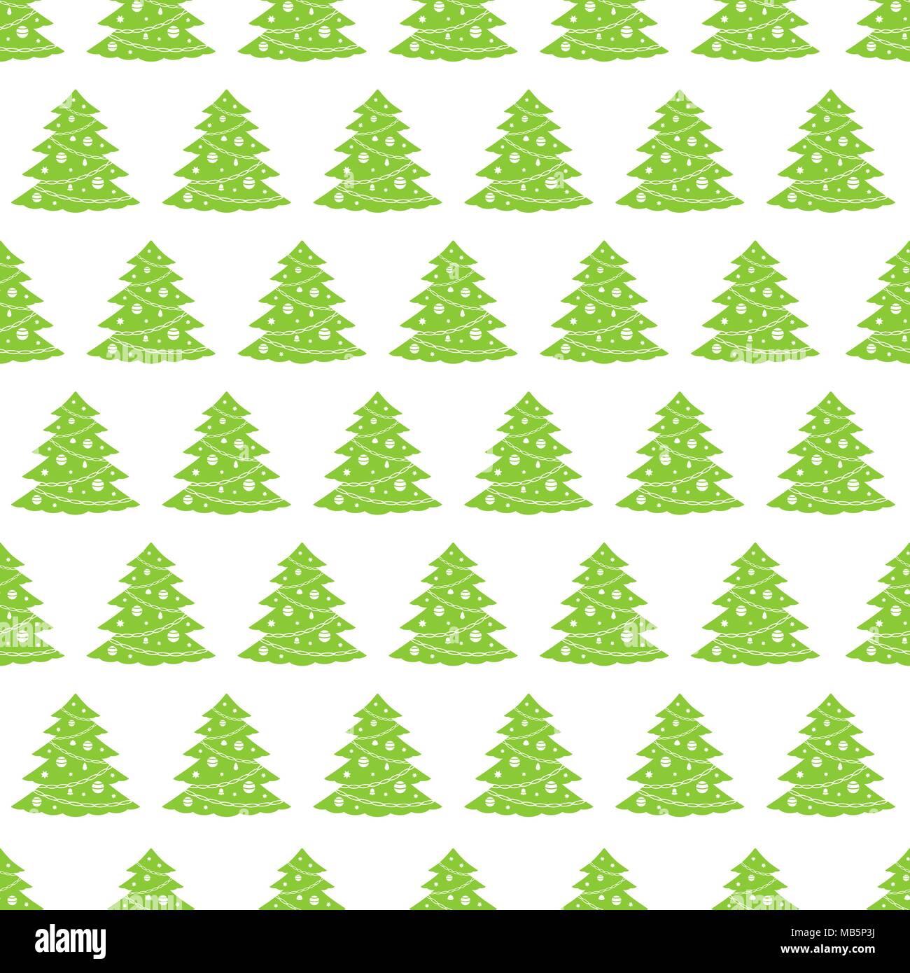 Seamless pattern with christmas trees Stock Vector