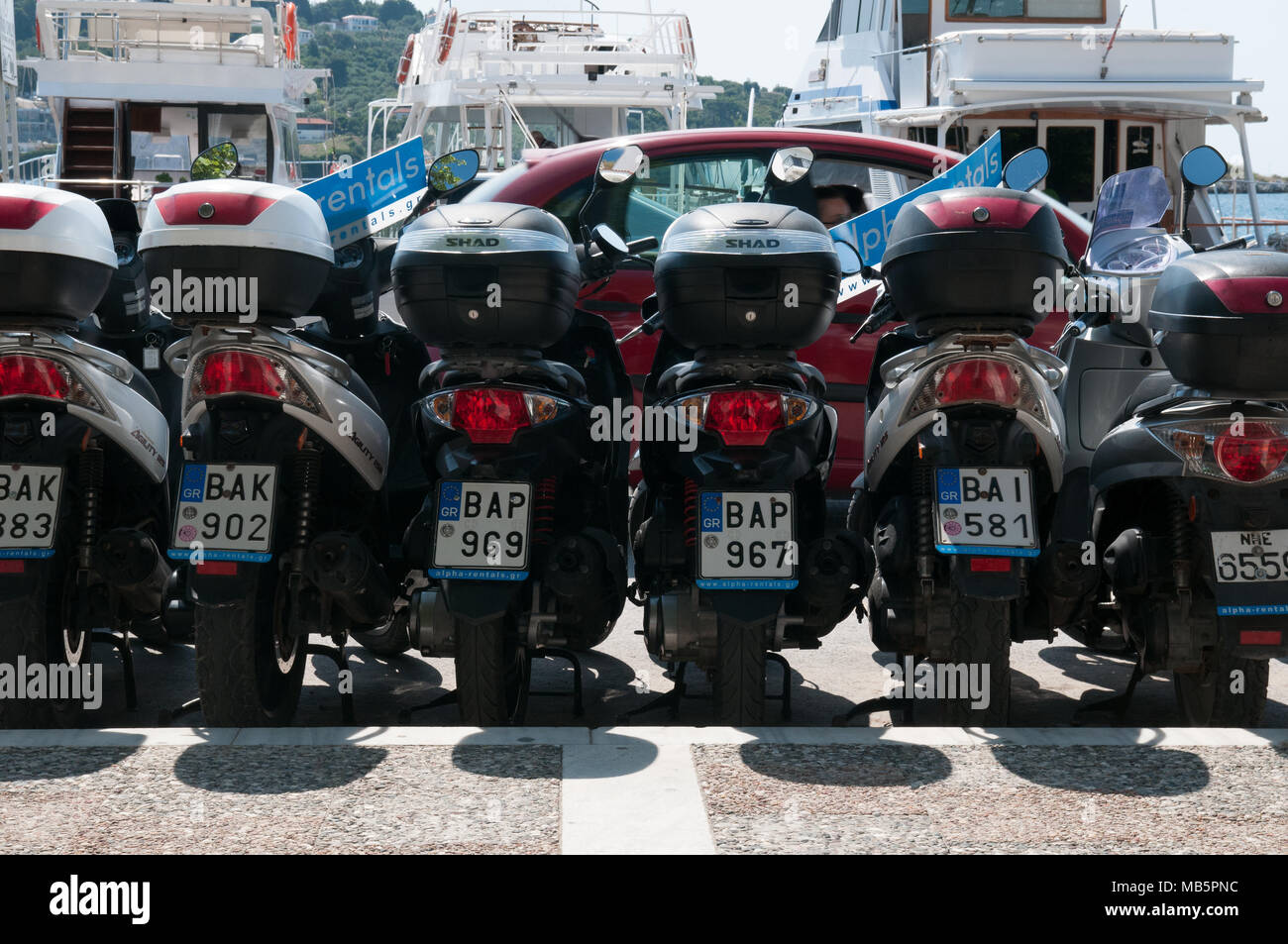 Greece moped transport hires stock photography and images Alamy