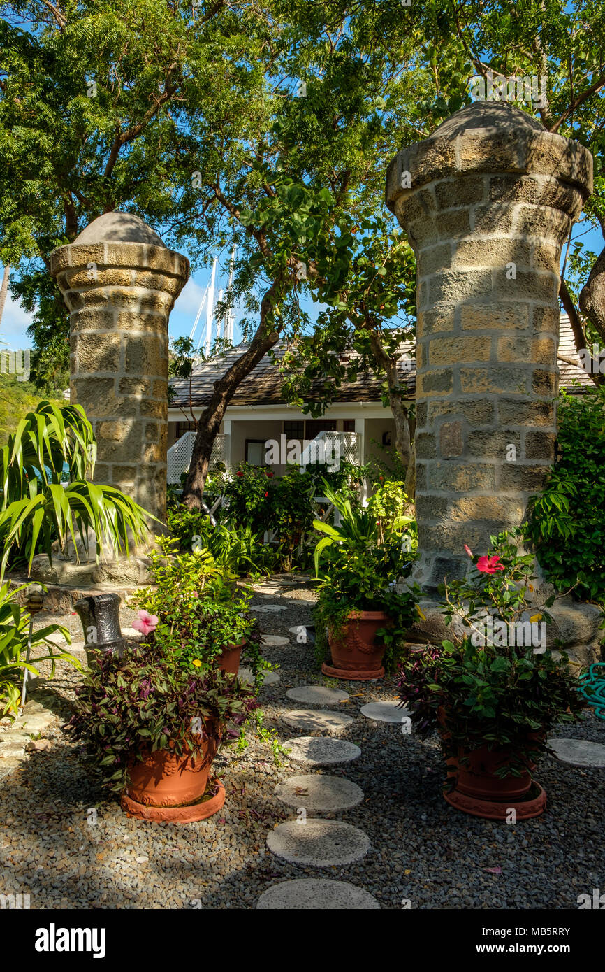 Admirals' Inn and Pillars Restaurant, Nelson's Dockyard, English