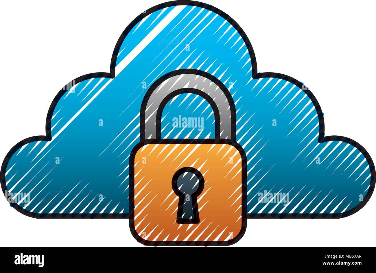cloud storage security data browser digital Stock Vector Image & Art