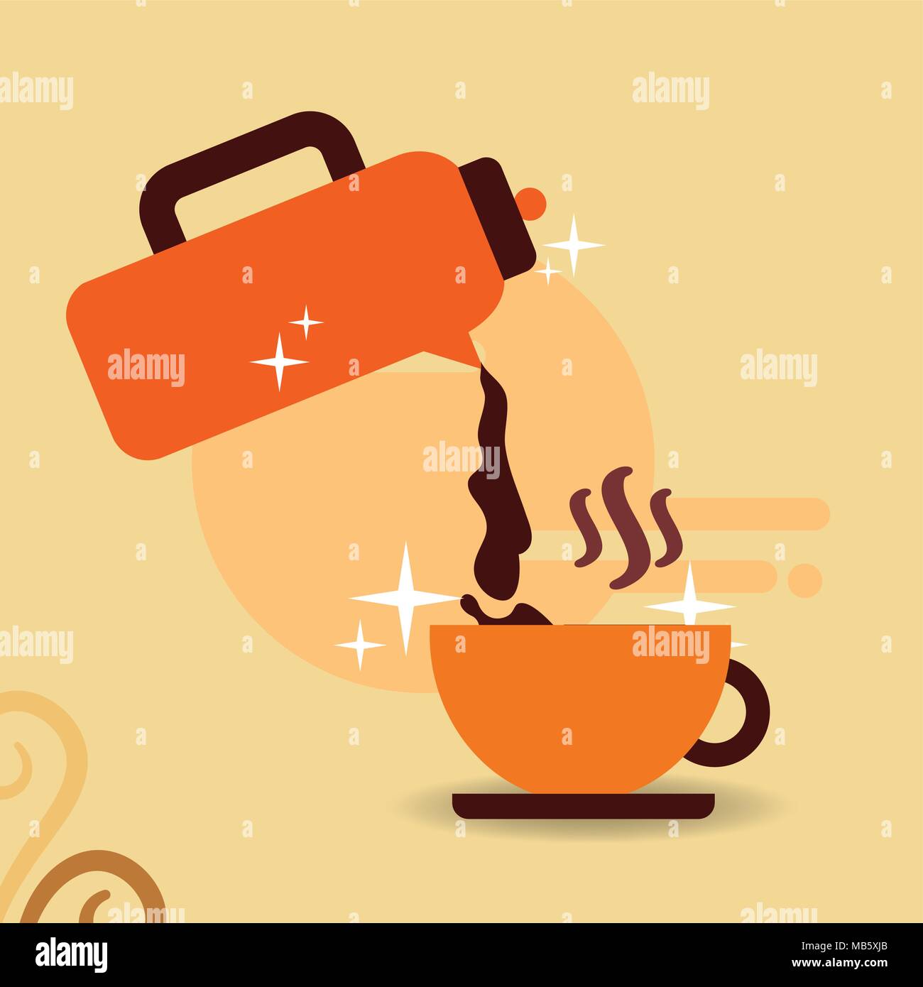 coffee time image Stock Vector Image & Art Alamy