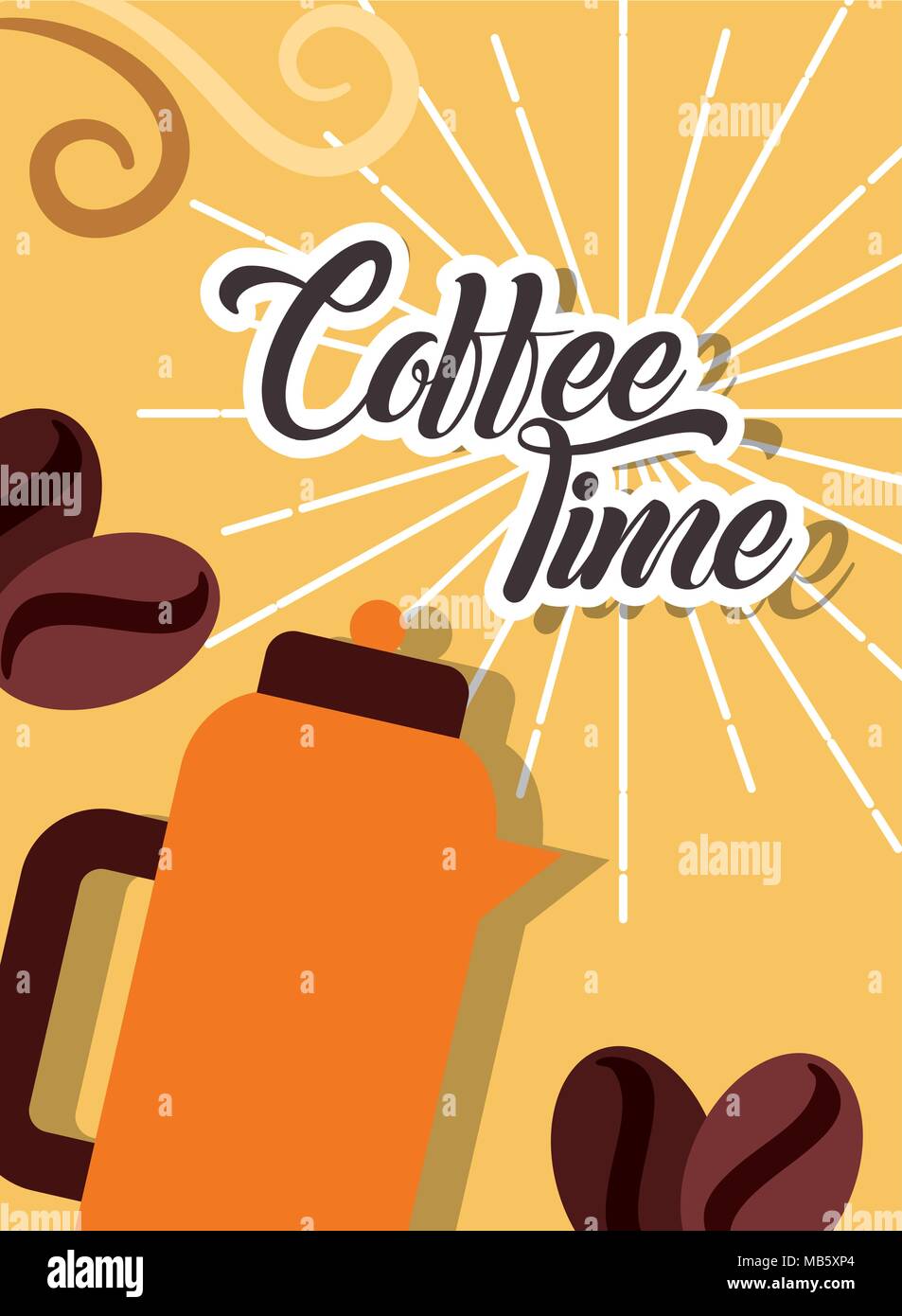 coffee time card Stock Vector Image & Art Alamy