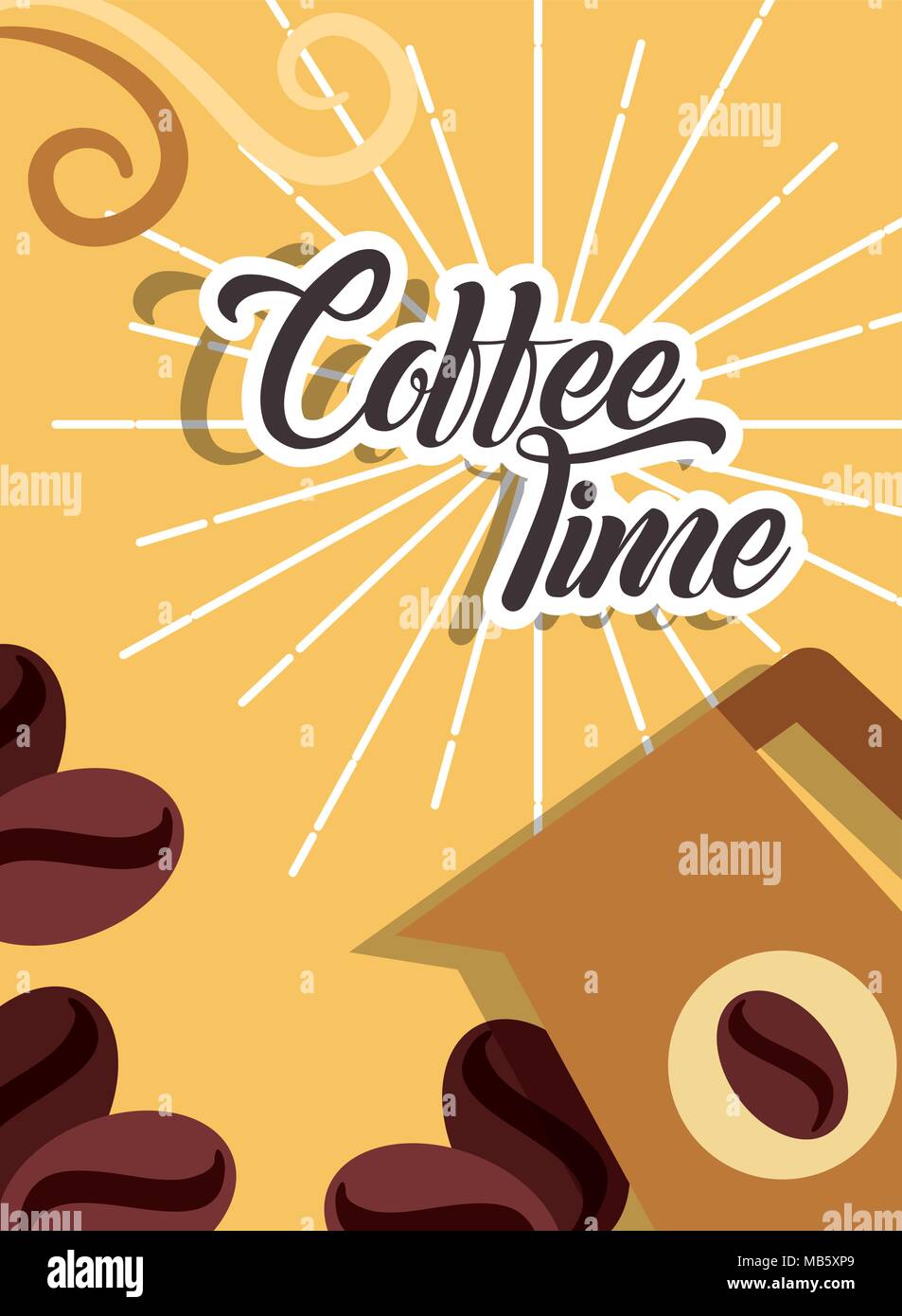 coffee time card Stock Vector Image & Art Alamy