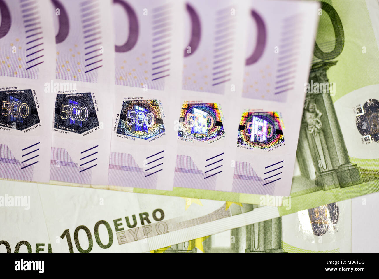 Close-up Euro currency note, European Union currency Stock Photo - Alamy
