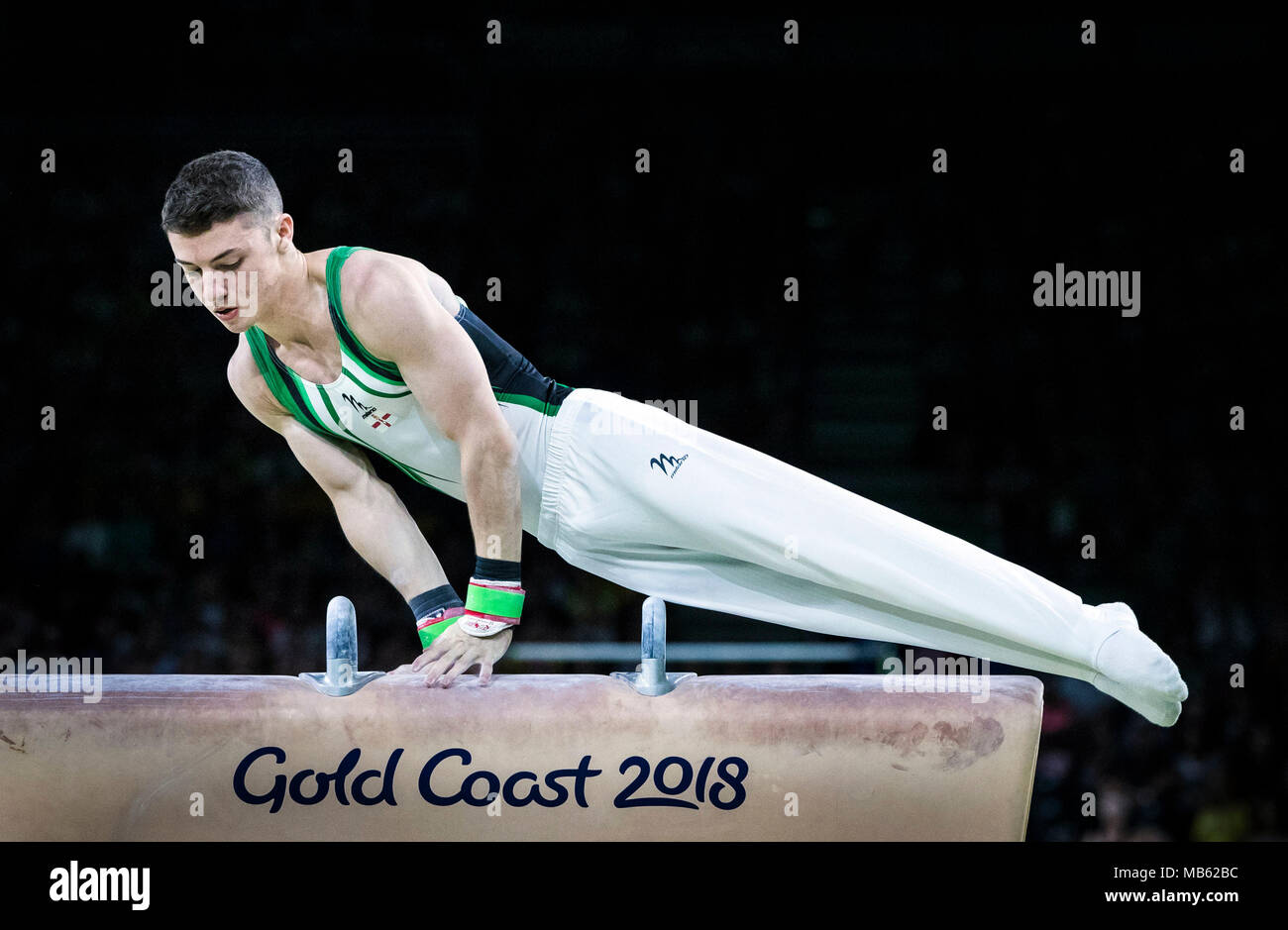 Northern Ireland's Rhys McClenaghan wins gold during the Men's Pommel