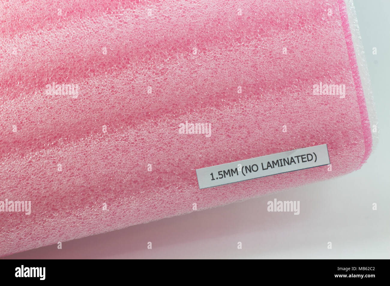 Closed up Shockproof material Polyethylene foam Stock Photo