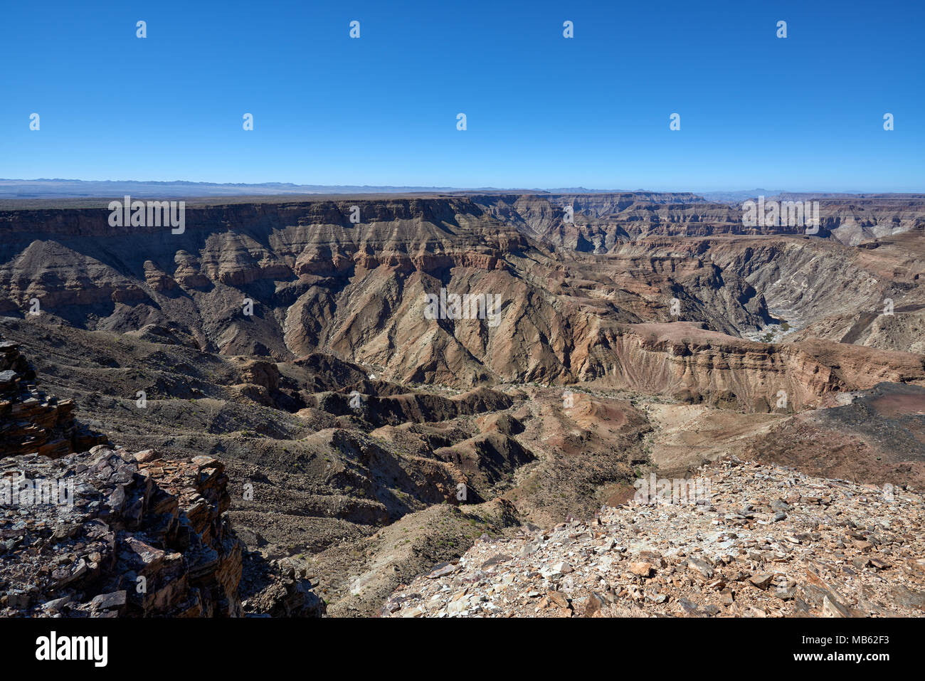landscape of Fish River Canyon, Namibia, Africa Stock Photo