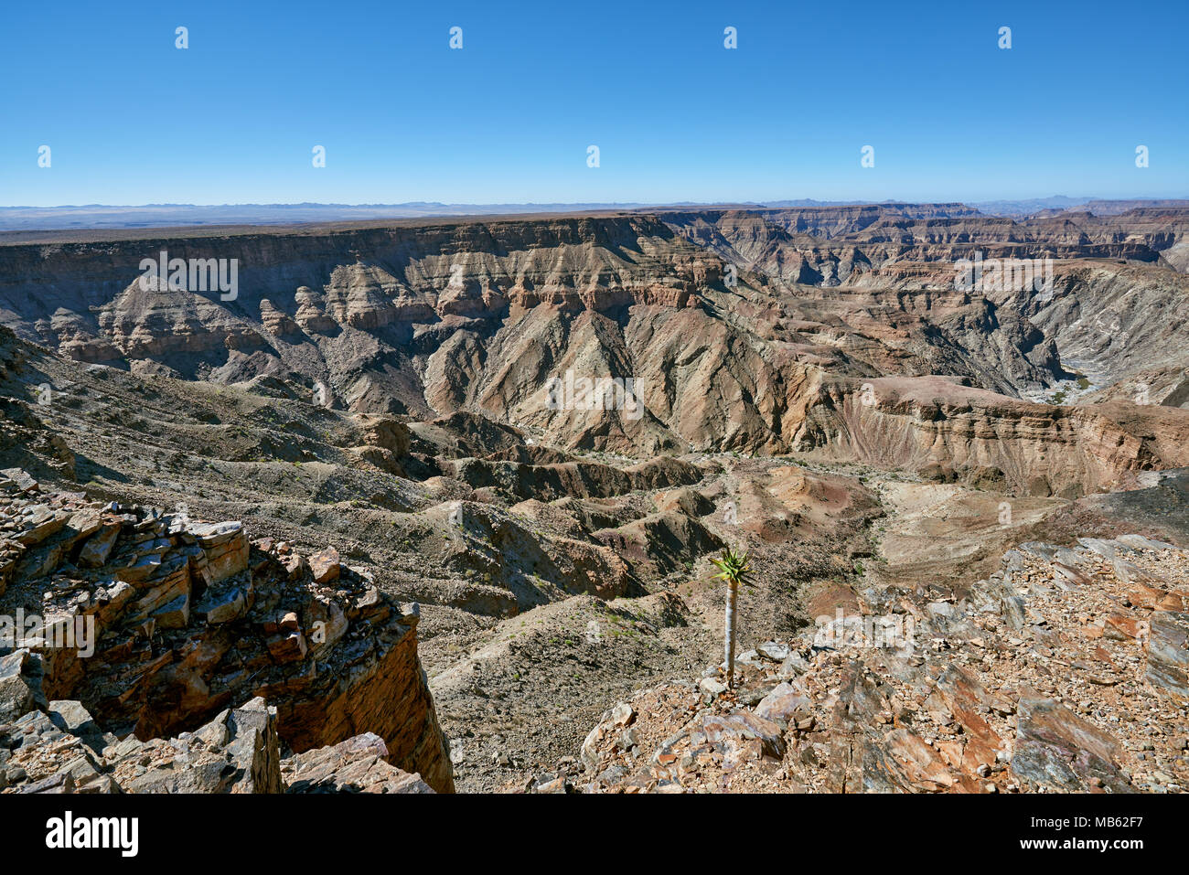 landscape of Fish River Canyon, Namibia, Africa Stock Photo