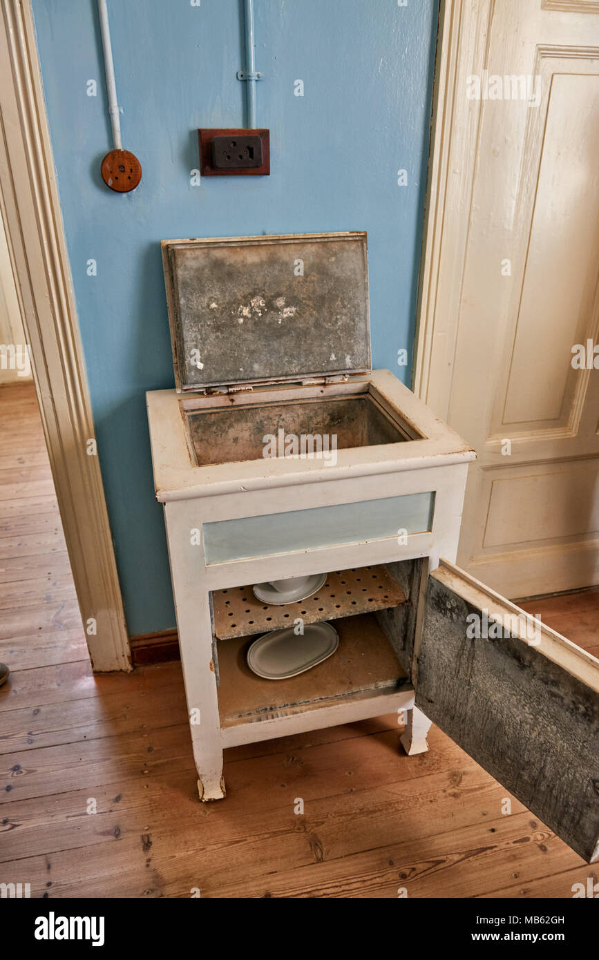 kitchen in Kolmanskop ghost town, Luderitz, Namibia, Africa Stock Photo