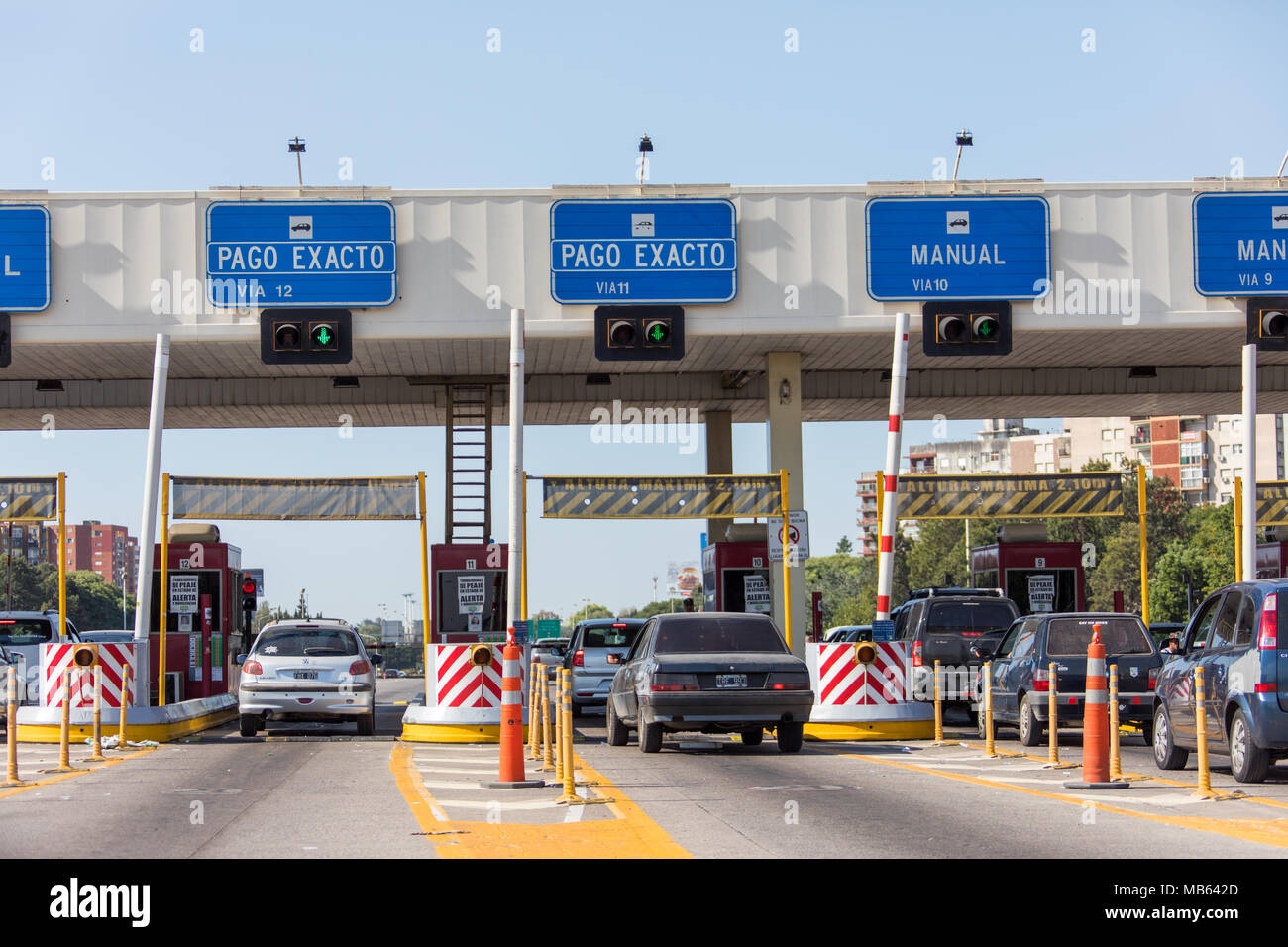 Road toll booths hi-res stock photography and images - Alamy