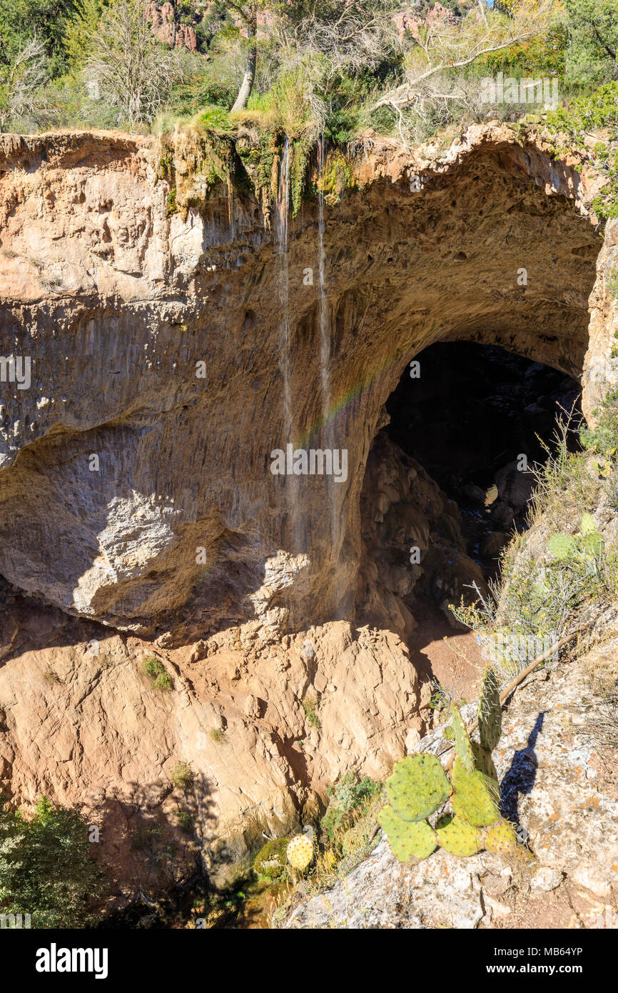 Natural Bridge Near Payson Arizona Stock Photo Alamy
