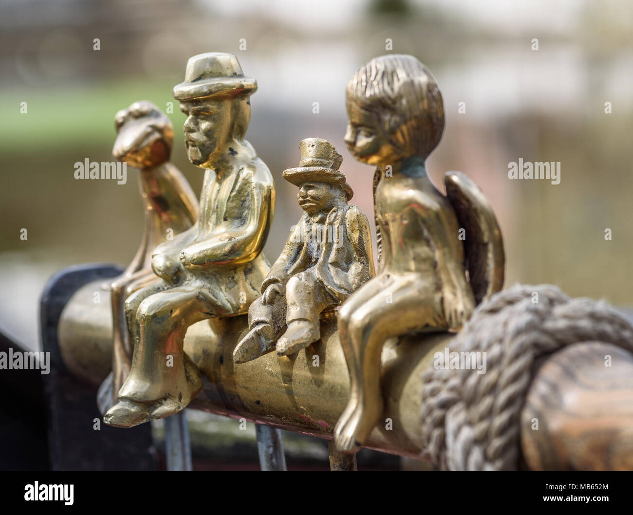 Brass character figures for sale Stock Photo Alamy