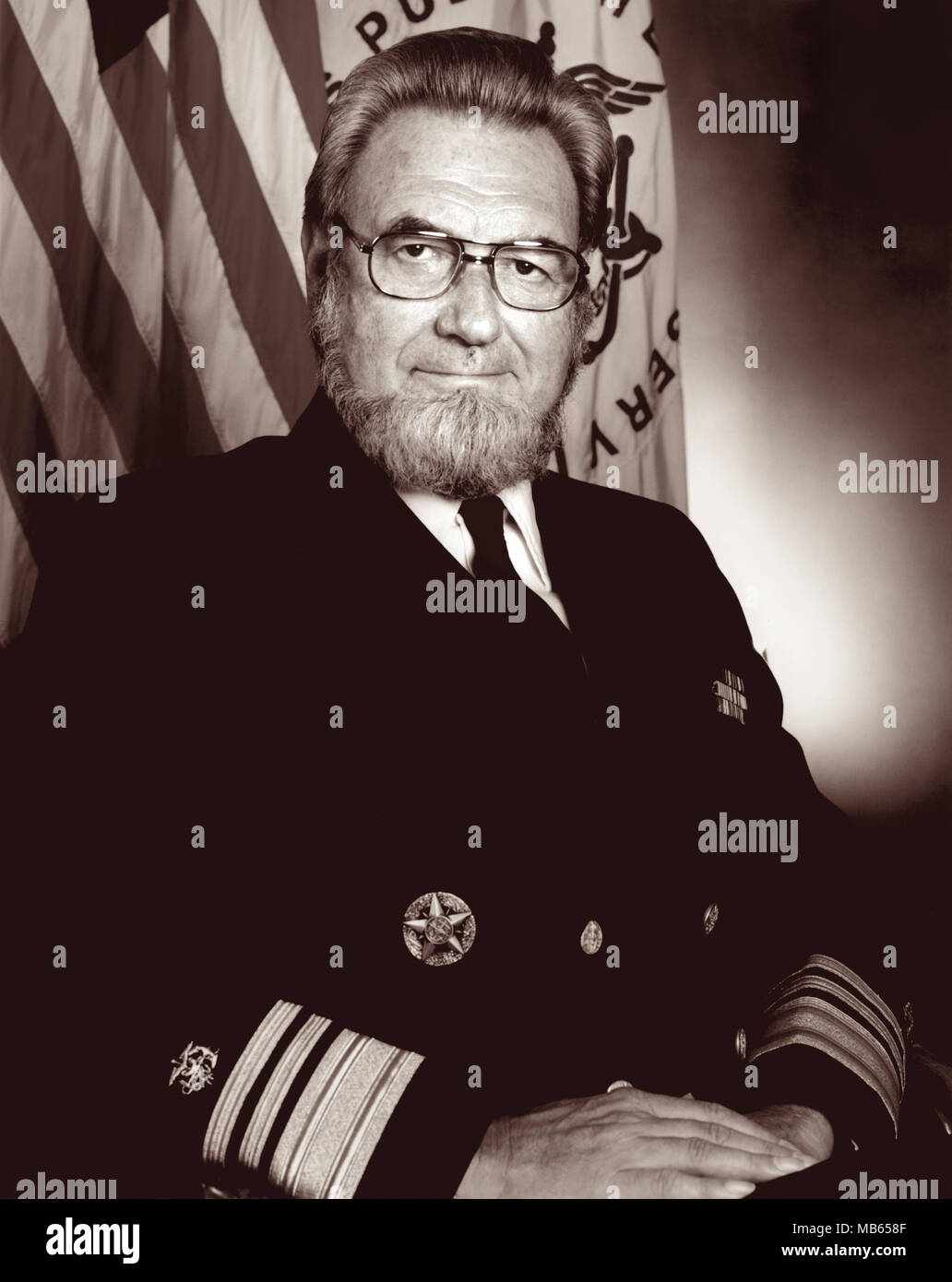 C. Everett Koop (1916 – 2013) was the 13th Surgeon General of the United States, serving under President Ronald Reagan from 1982 to 1989. Stock Photo