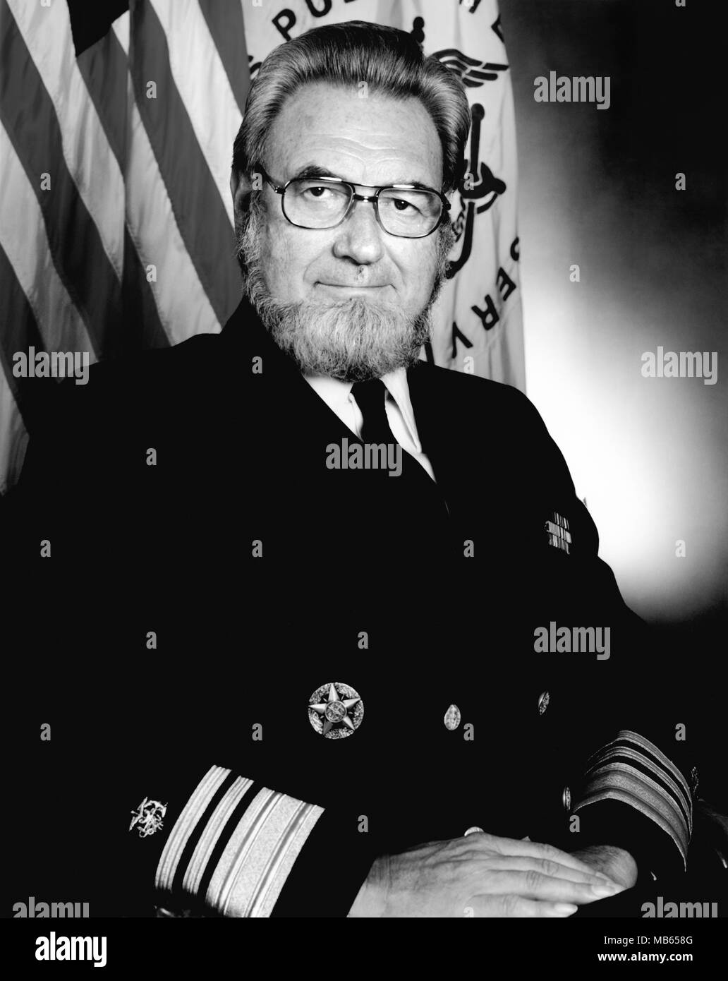 C. Everett Koop (1916 – 2013) was the 13th Surgeon General of the United States, serving under President Ronald Reagan from 1982 to 1989. Stock Photo