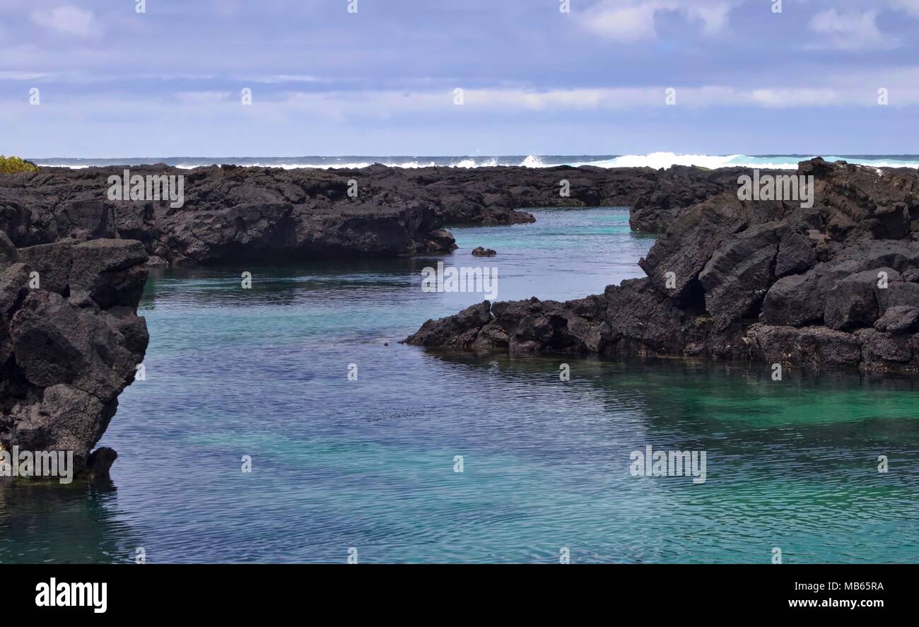 Los Tuneles in The Galapagos, Ecuador Stock Photo - Alamy