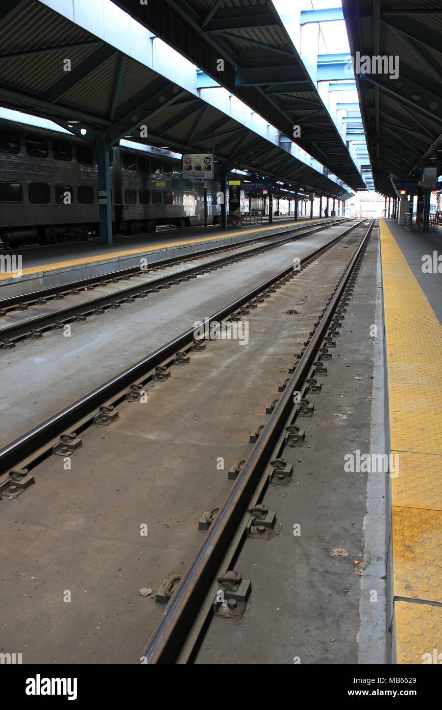 light at the end of the tunnel at Chicago's downtown Northwestern