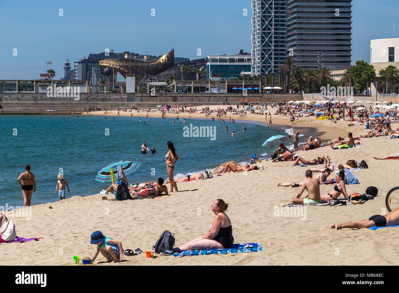 Barcelona Spain June 6 2017 People Of The World Spend