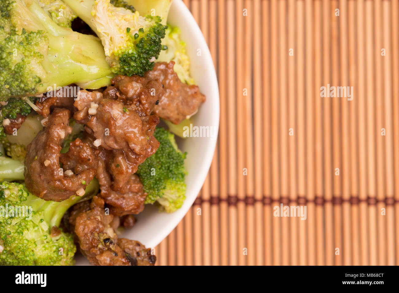Beef and Broccoli Chinese Food Stock Photo - Alamy