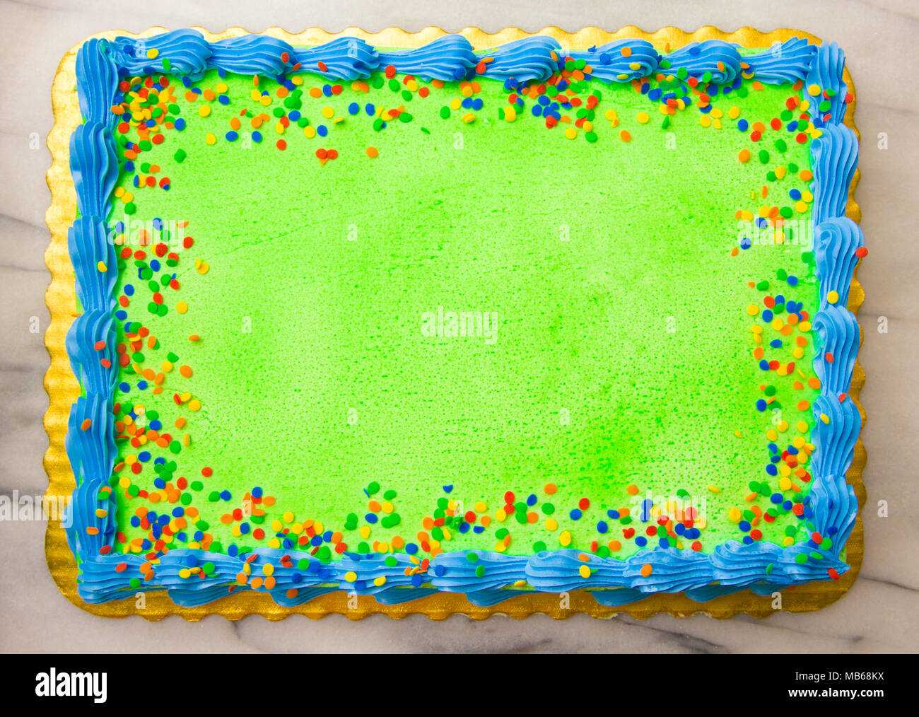 Blank Cake - Add your own writting or message Stock Photo
