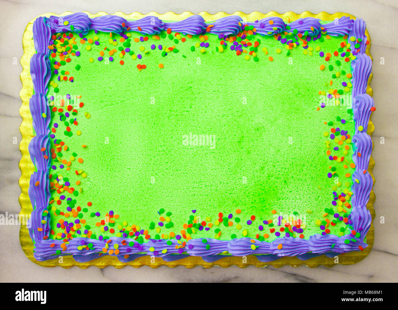 Blank Cake - Add your own writting or message Stock Photo