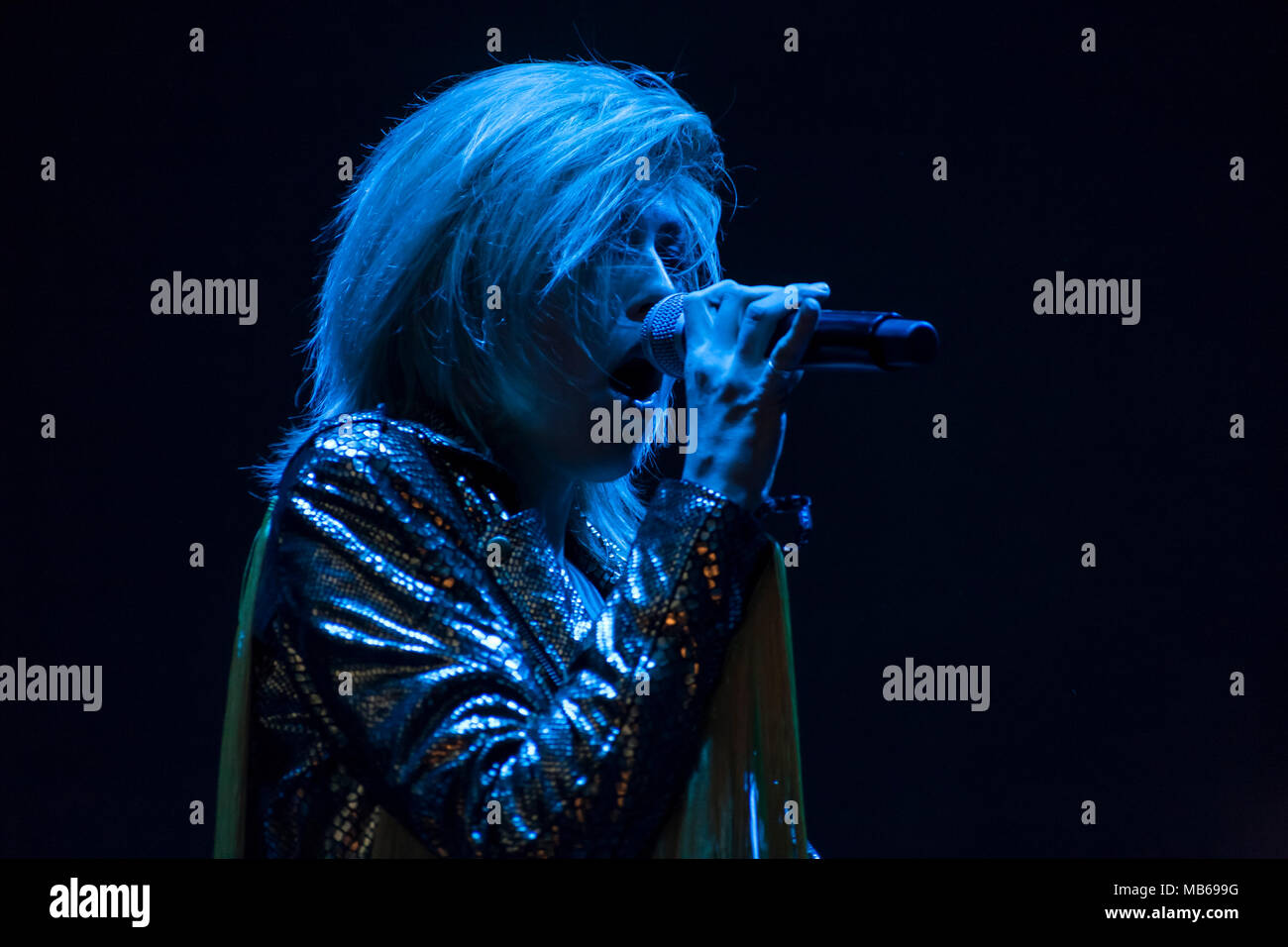 Phantogram performs at Air+Style Festival in Los Angeles, CA, USA Stock Photo