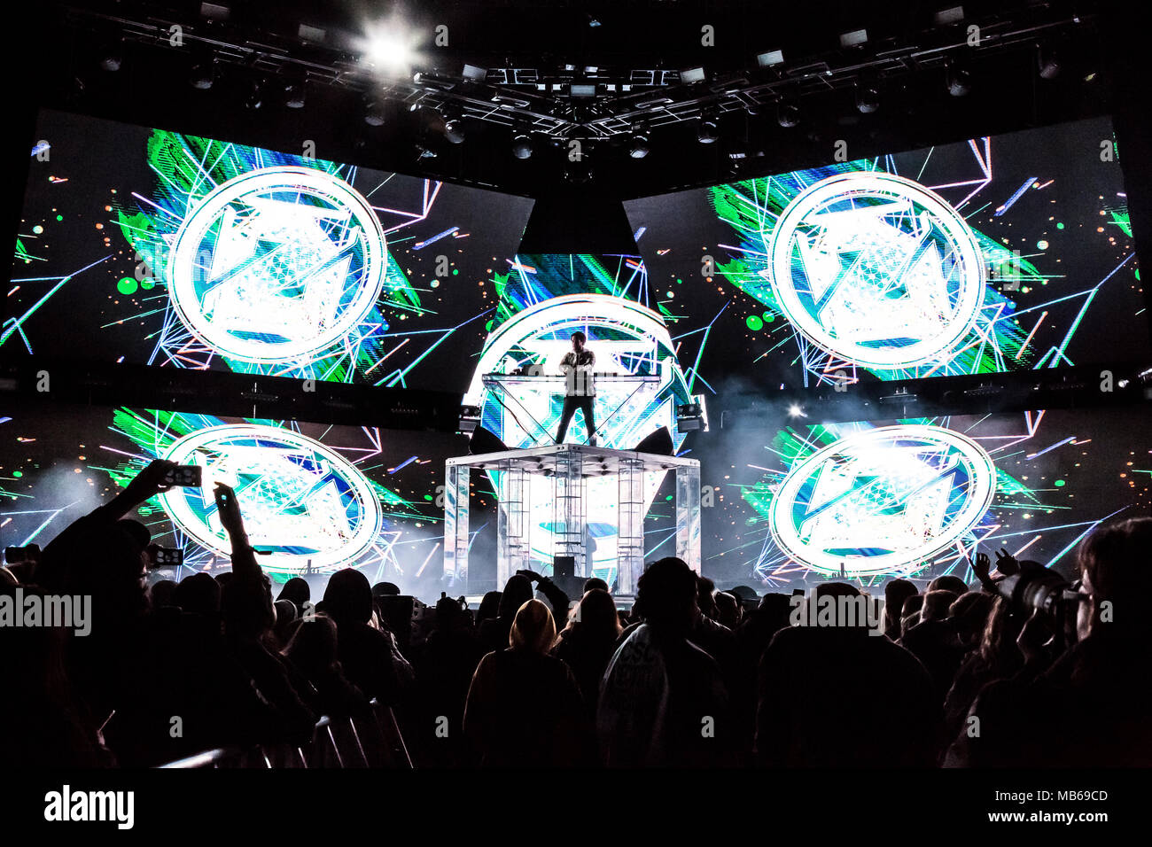 Zedd performs at Air + Style Festival in Los Angeles, CA Stock Photo