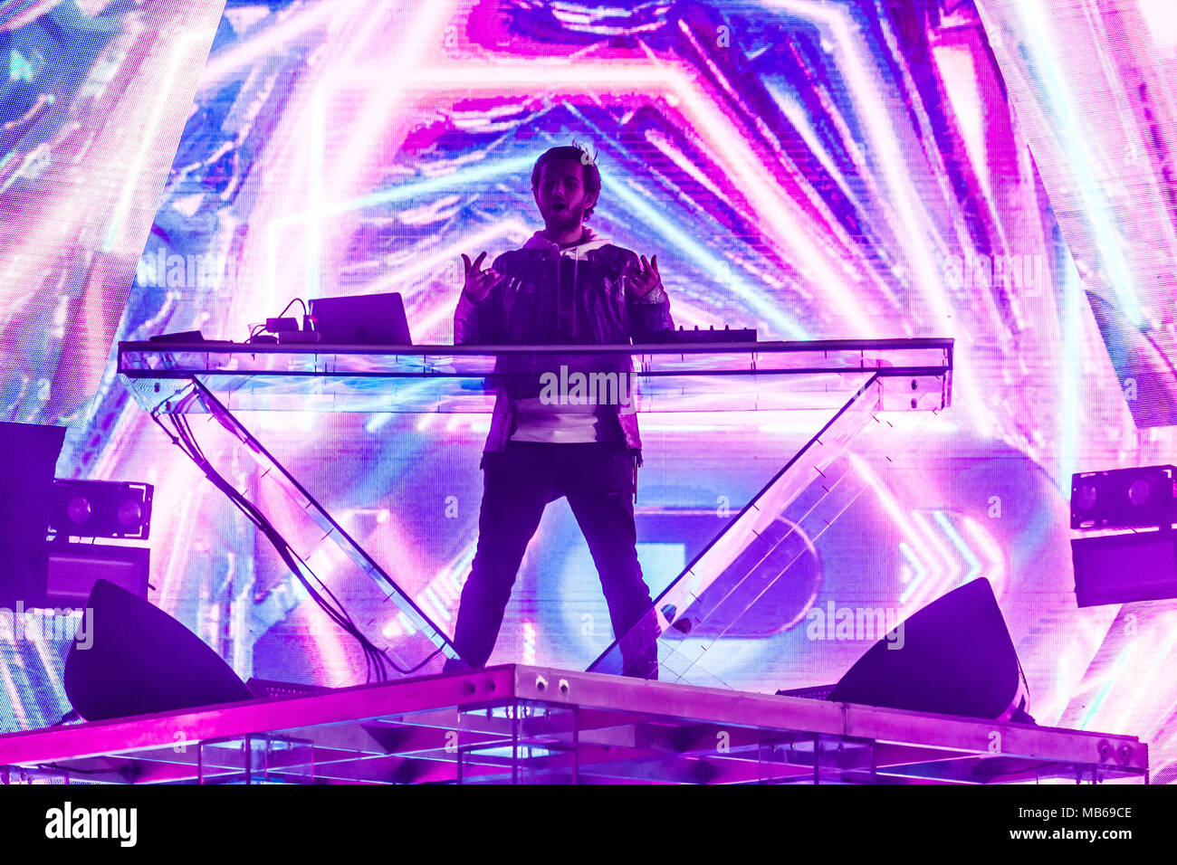 Zedd performs at Air + Style Festival in Los Angeles, CA Stock Photo