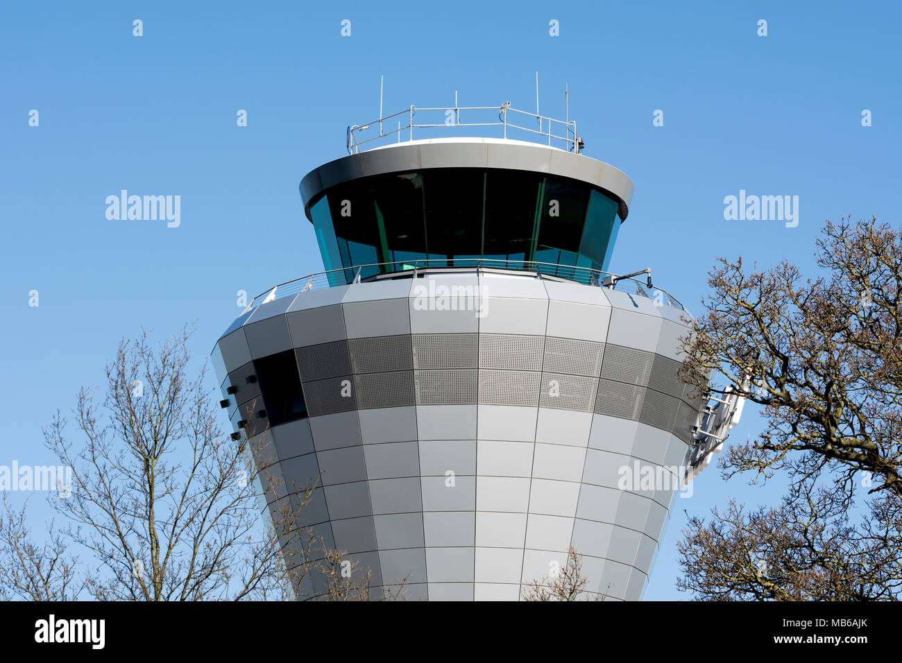 Birmingham Airport control tower, UK Stock Photo