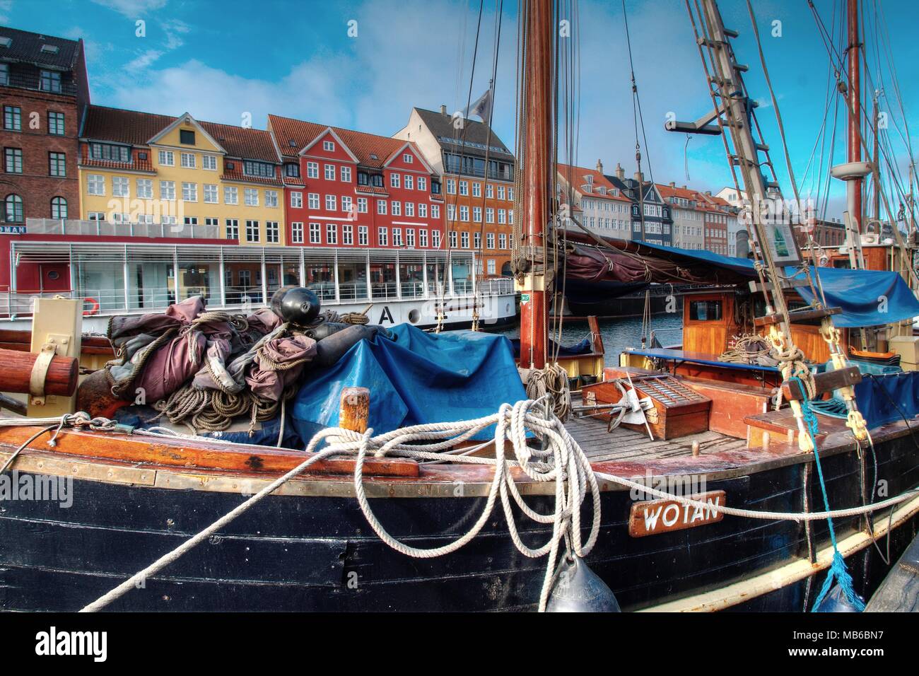Image showcasing Nyhavn Harbor in Copenhagen Stock Photo - Alamy