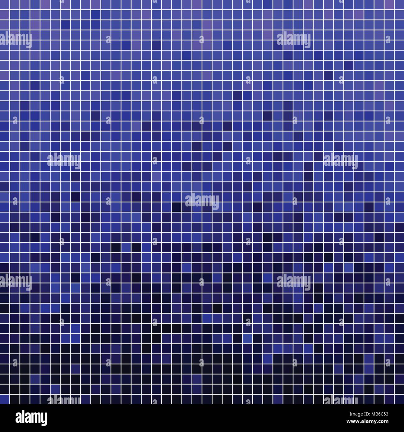 abstract vector square pixel mosaic background - blue Stock Vector ...