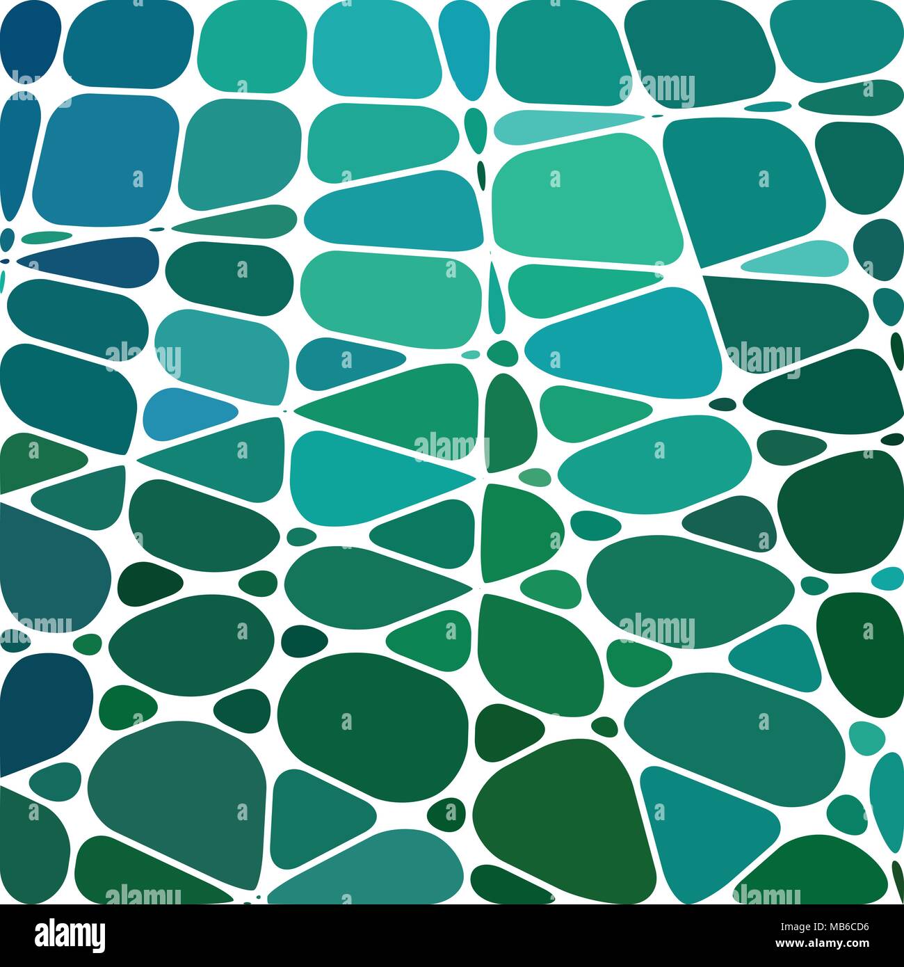 abstract vector stained-glass mosaic background - teal and blue Stock ...