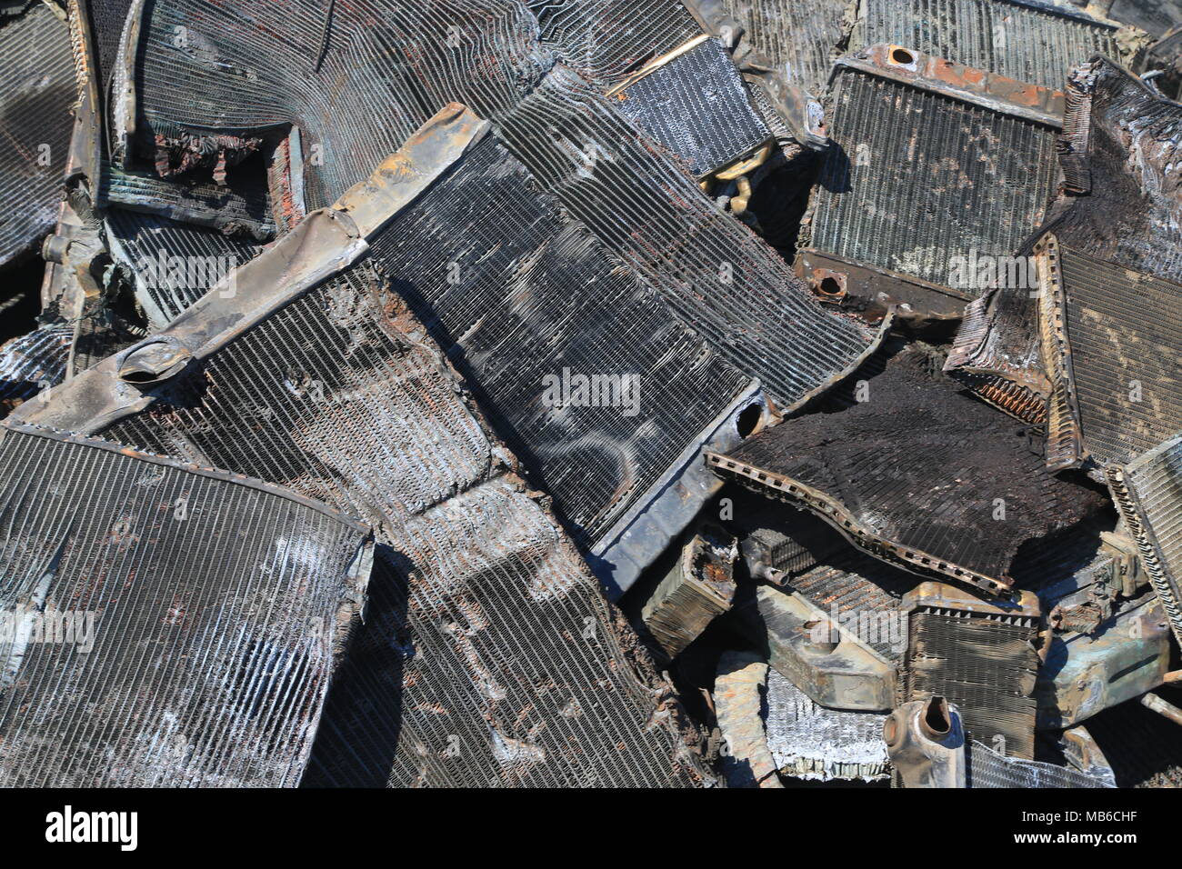 Metal trash for scrap Stock Photo - Alamy